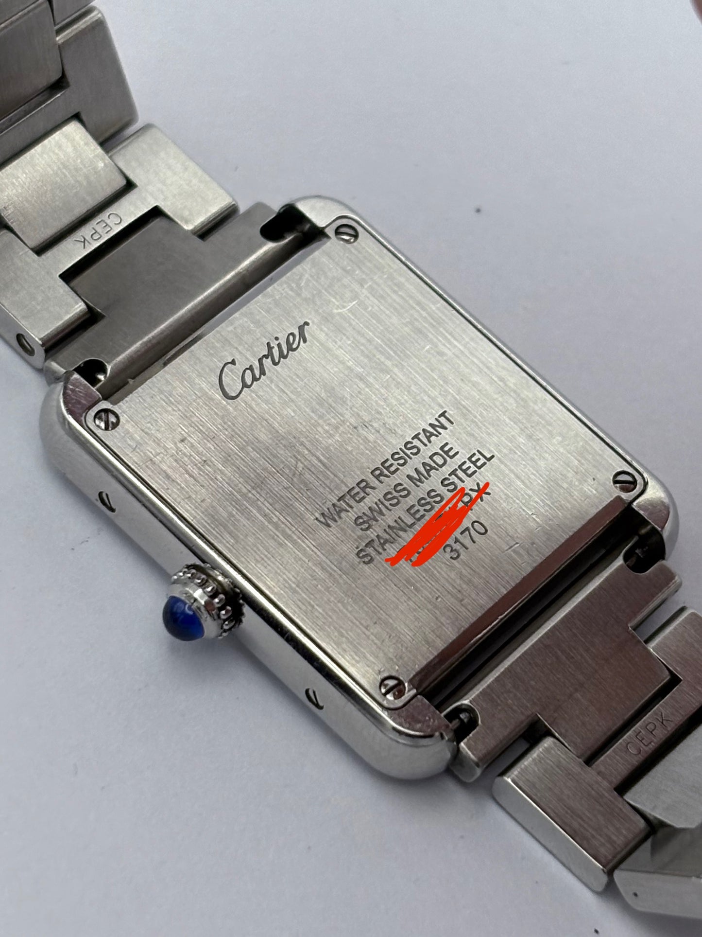 Cartier Tank Solo 3170: 2010 quartz unisex watch