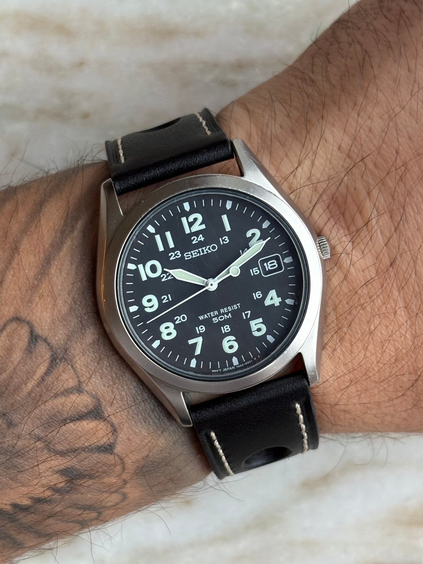 Seiko Field: military style men’s quartz watch