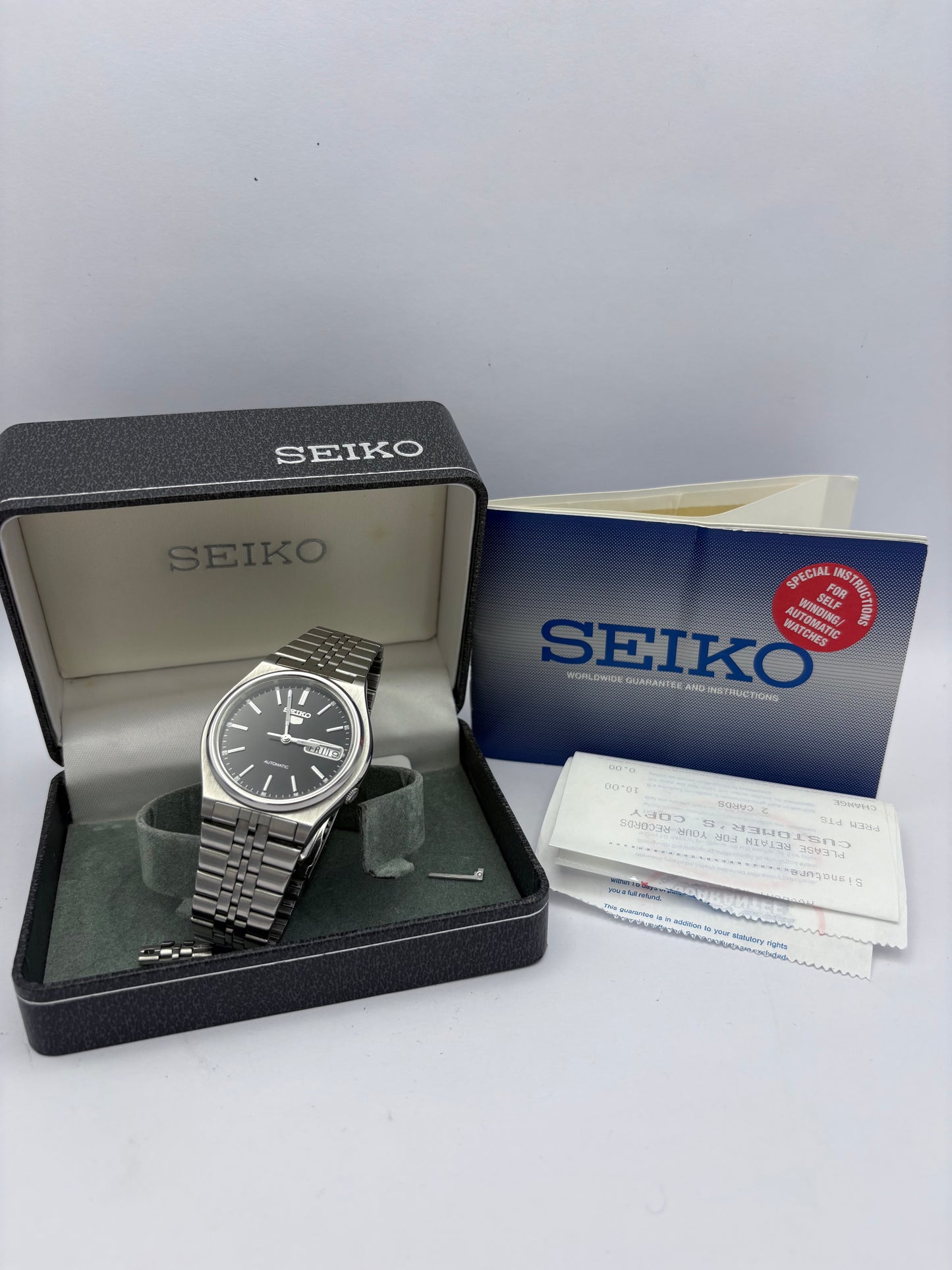 Seiko 5 Automatic vintage men’s watch: 1998 full set