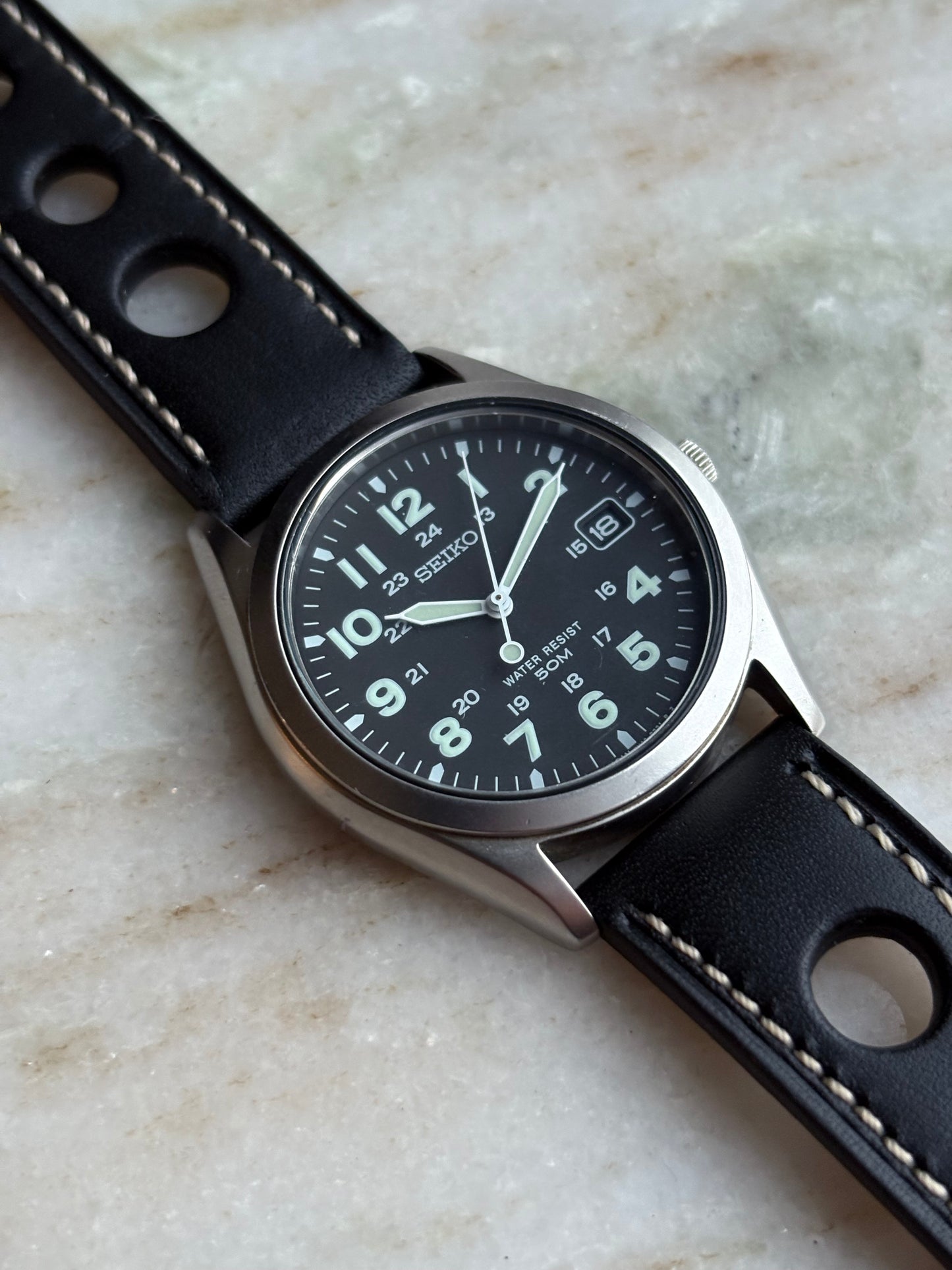 Seiko Field: military style men’s quartz watch