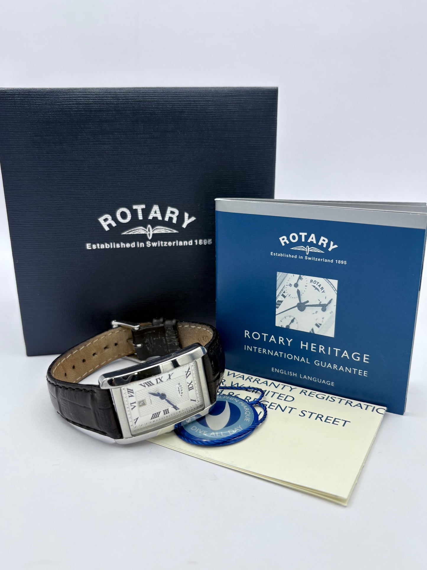Rotary Cambridge Tank Vintage Unisex Watch.