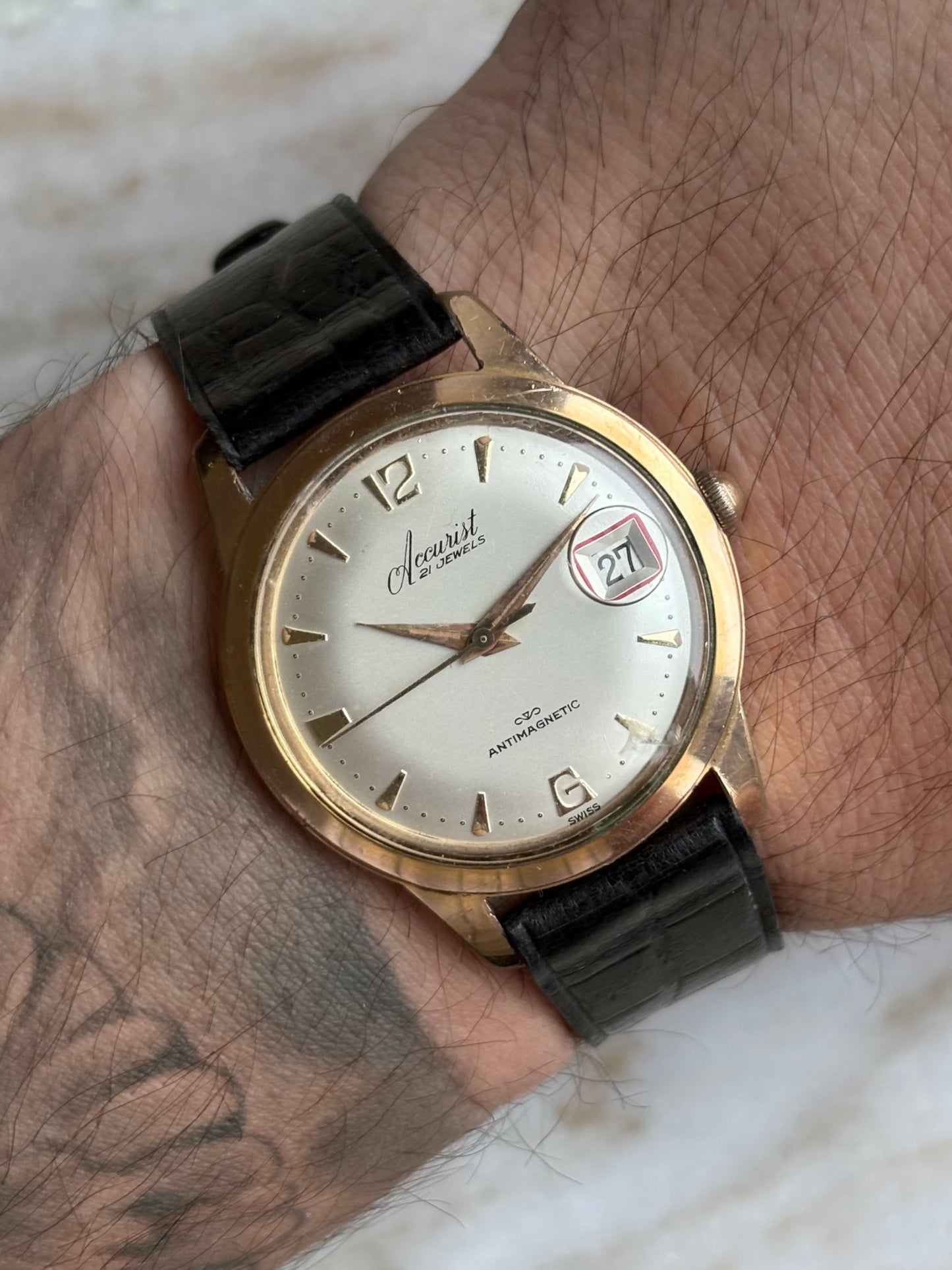 Accurist 1960s manual wind vintage men’s watch