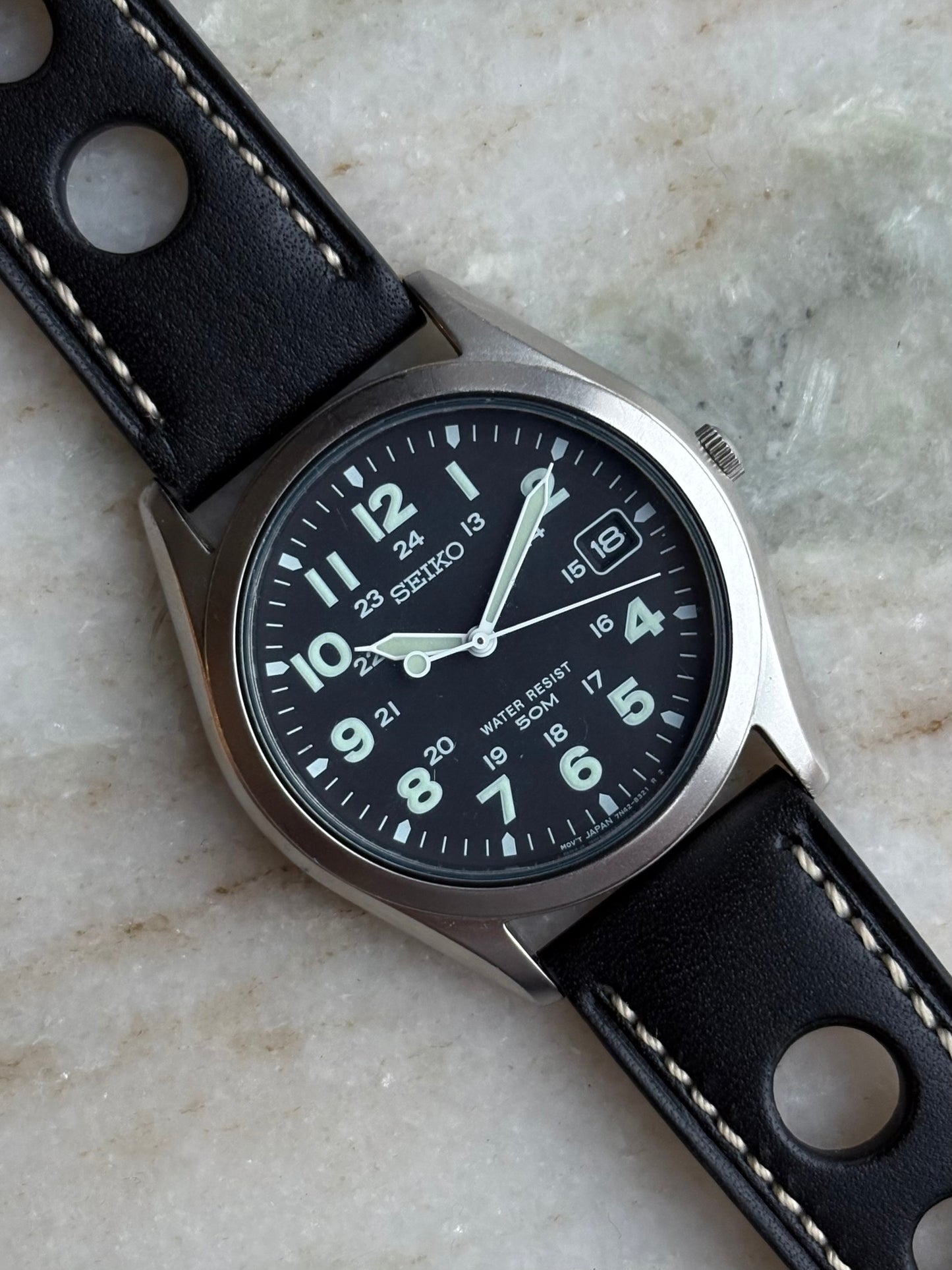 Seiko Field: military style men’s quartz watch