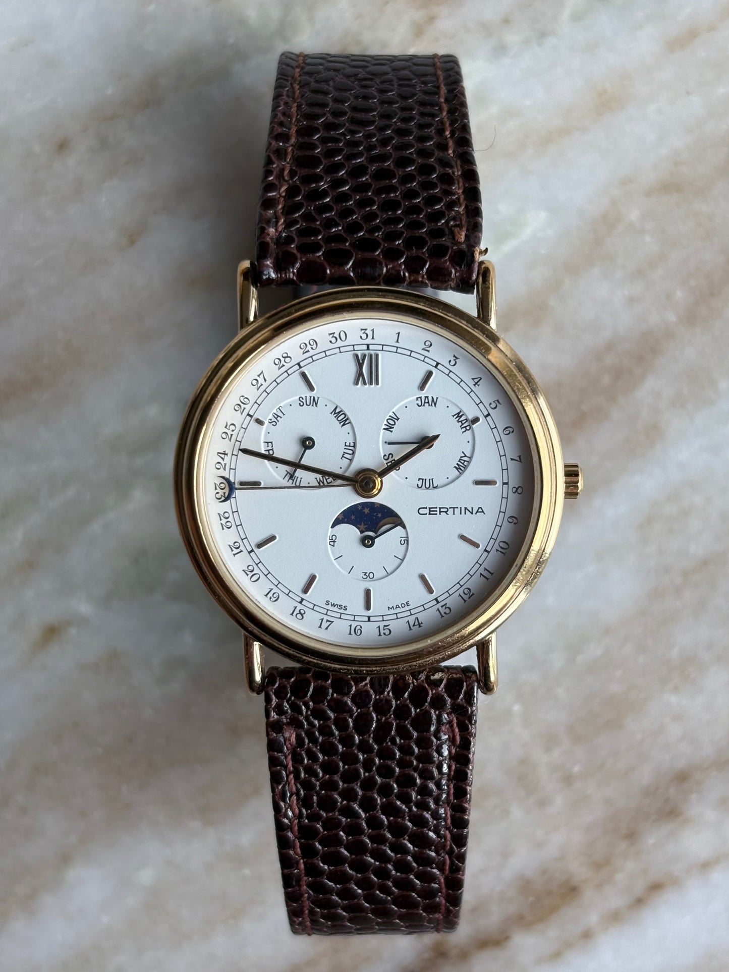Certina Triple Calendar Moonphase men’s quartz watch