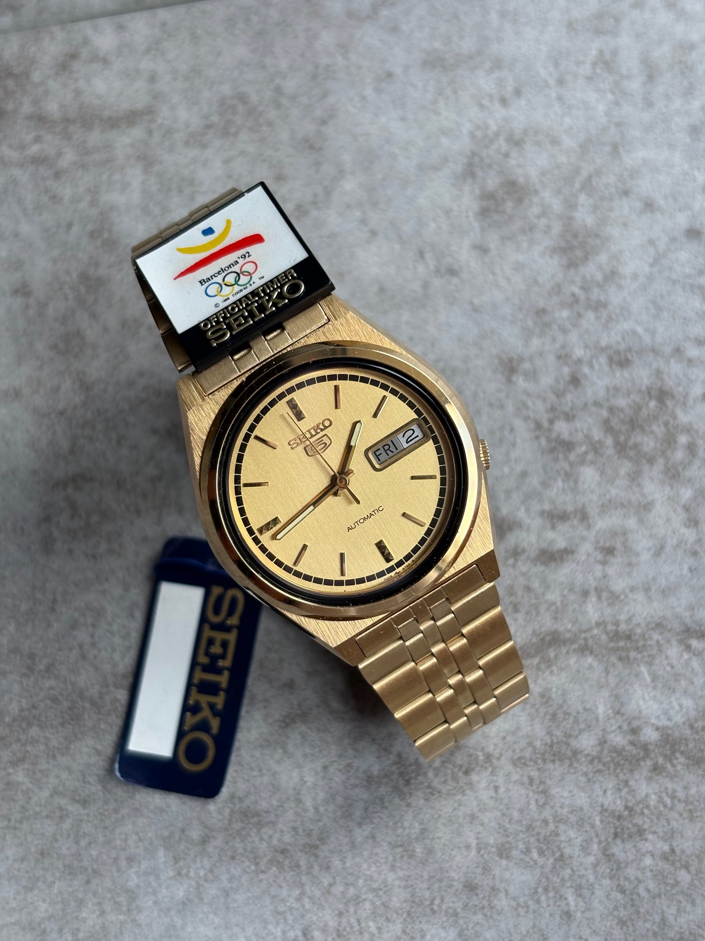 Seiko 5 automatic vintage watch 1991, Barcelona Olympic Games