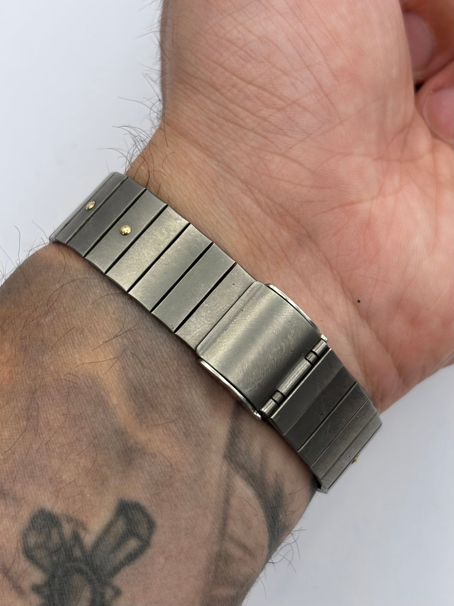 Seiko Tank 2-tone men’s watch: 1980s