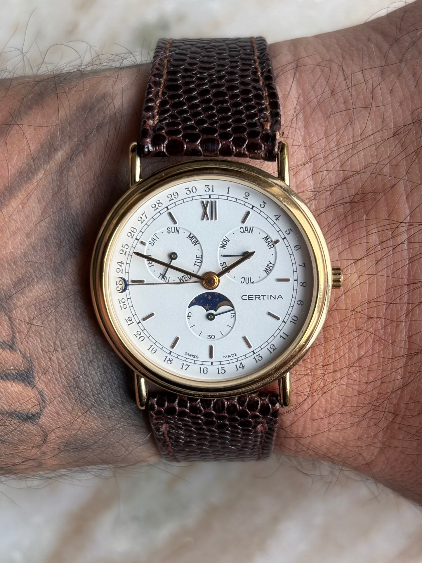 Certina Triple Calendar Moonphase men’s quartz watch