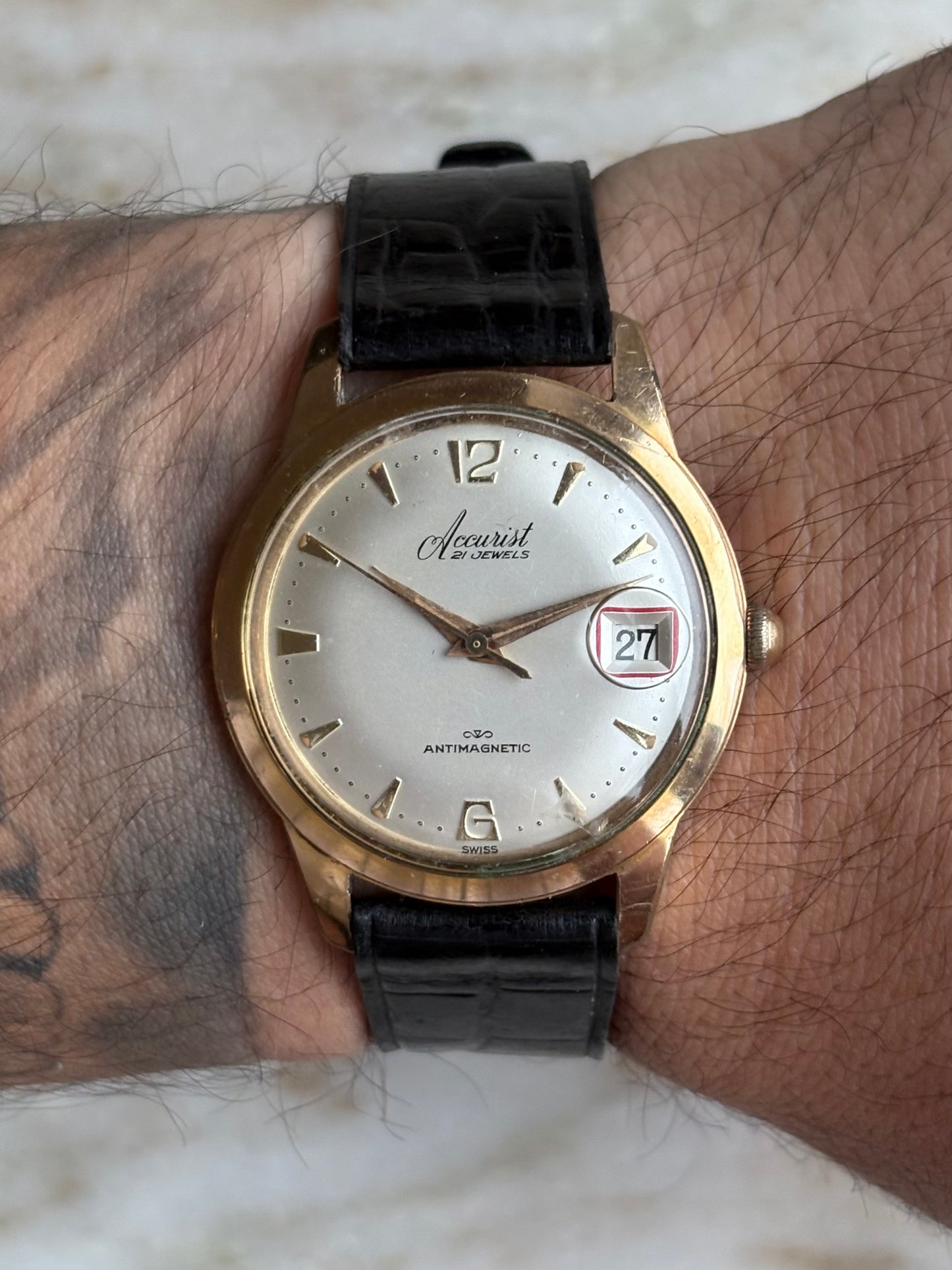 Accurist 1960s manual wind vintage men’s watch