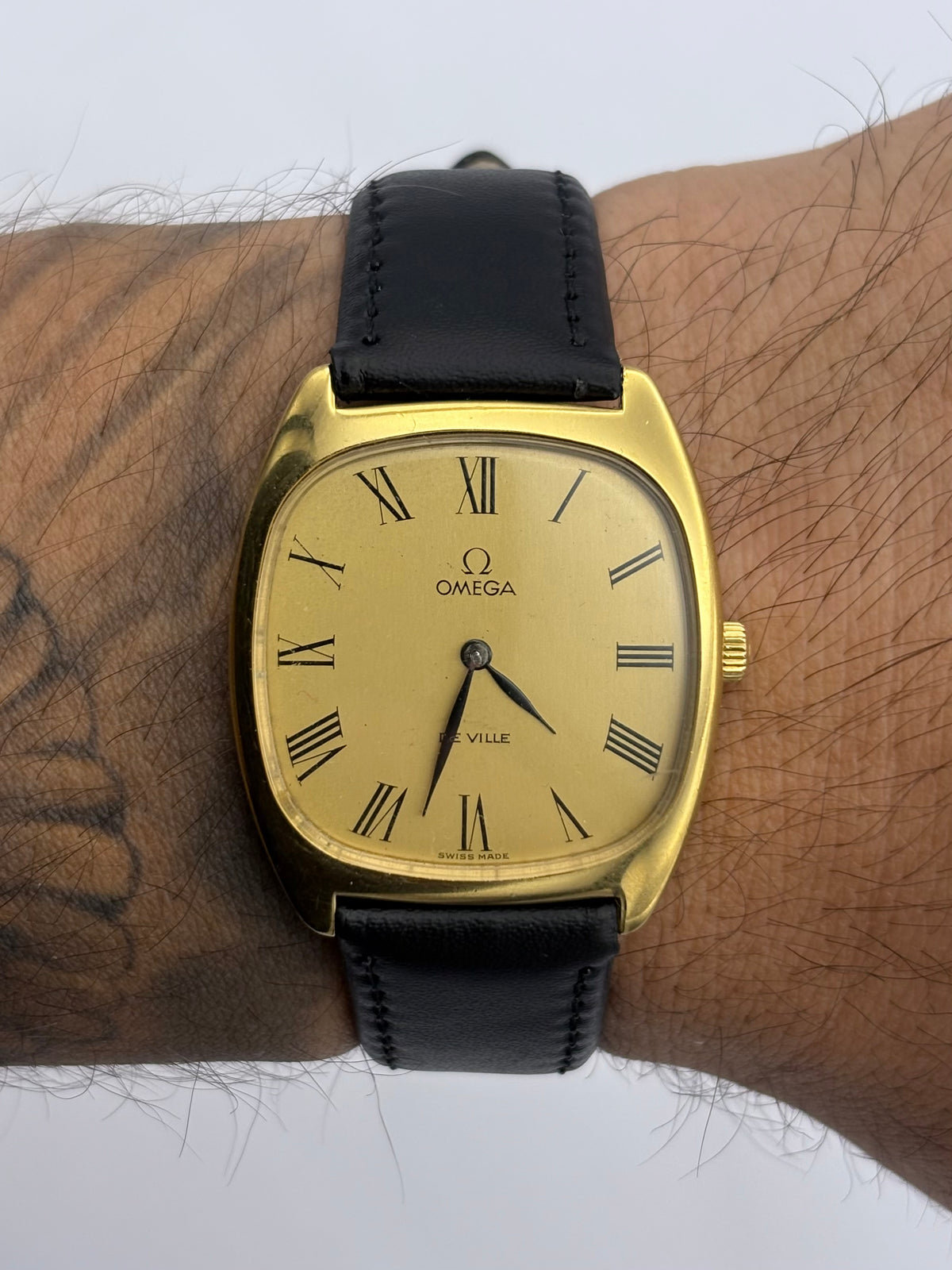 Omega Deville tank manual wind vintage men’s watch