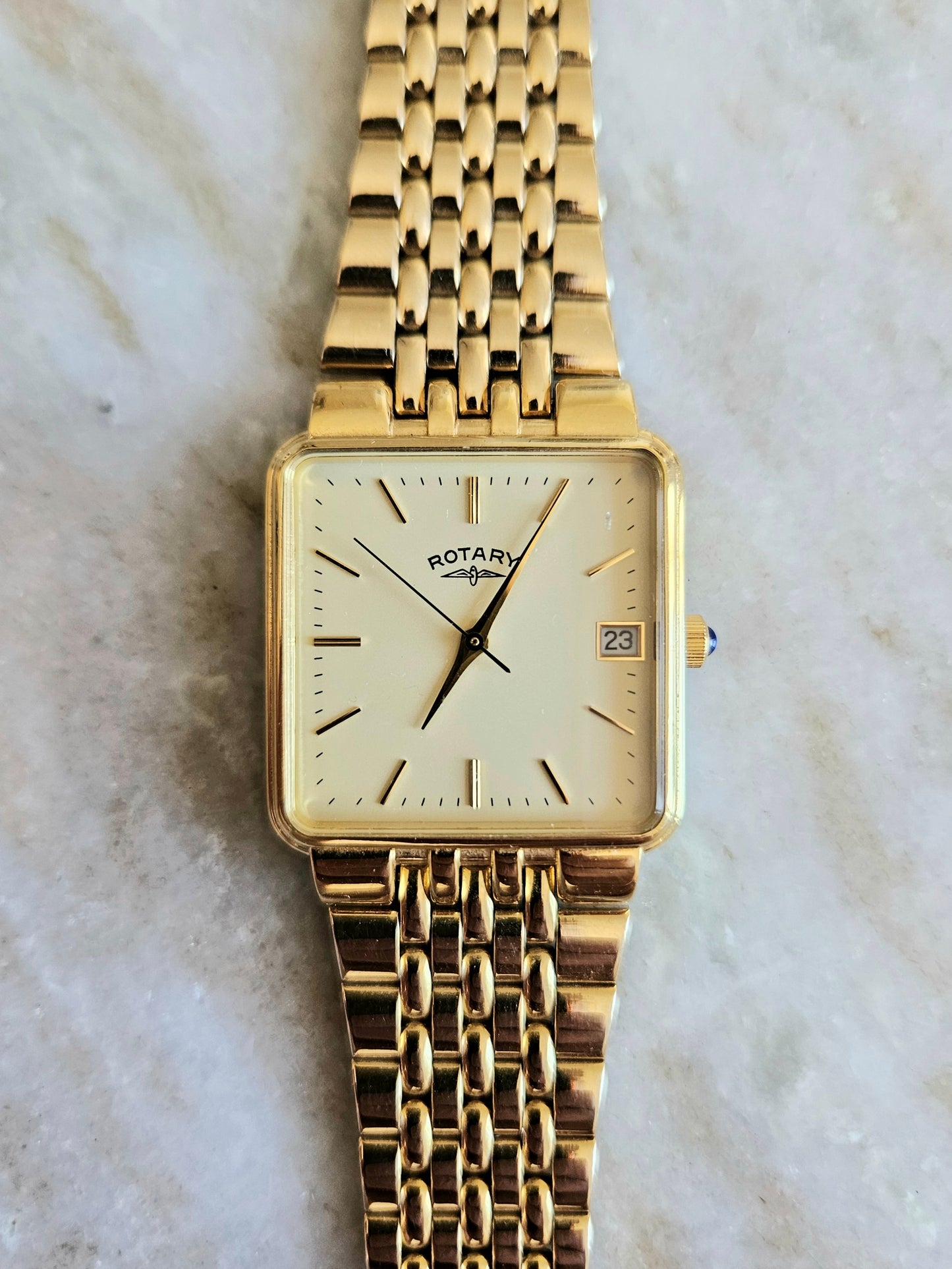 Vintage Rotary Tank Style Men's Watch.