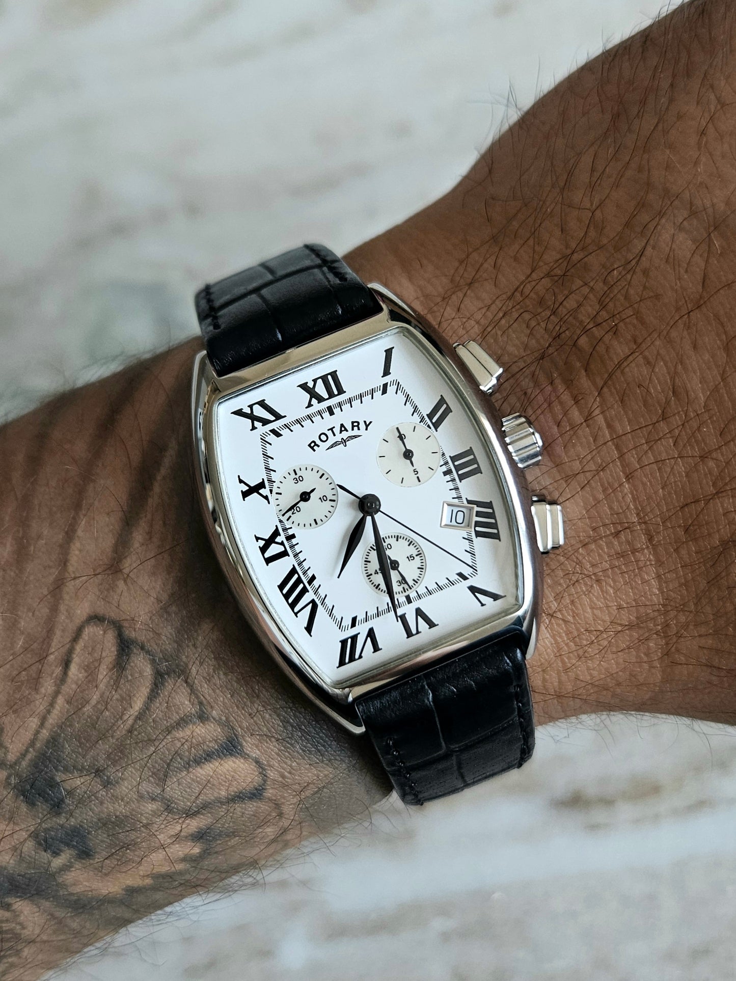 Rotary Tank Chronograph Vintage Men's Watch
