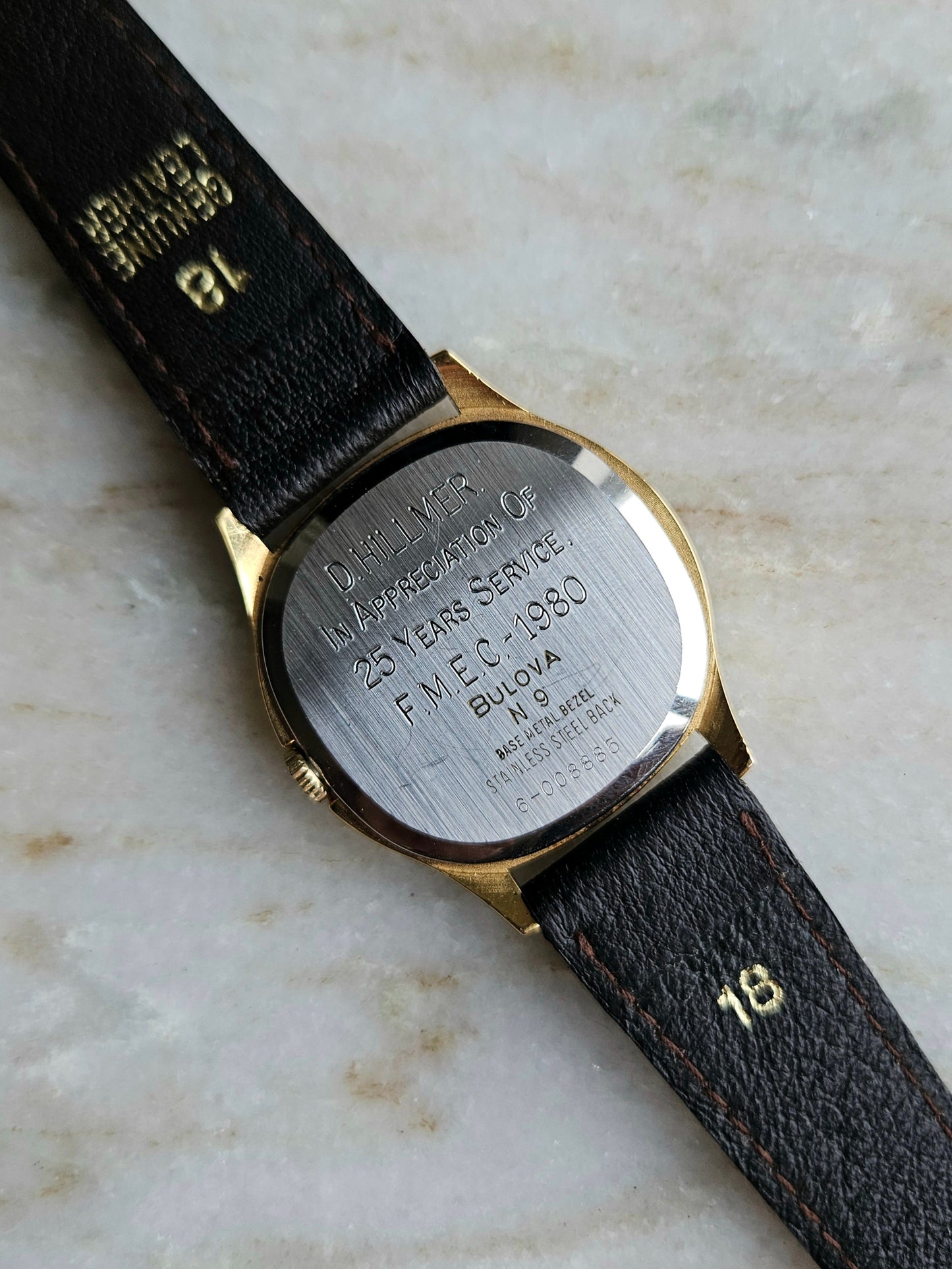 Bulova Longchamp 1980 manual wind vintage men's dress watch