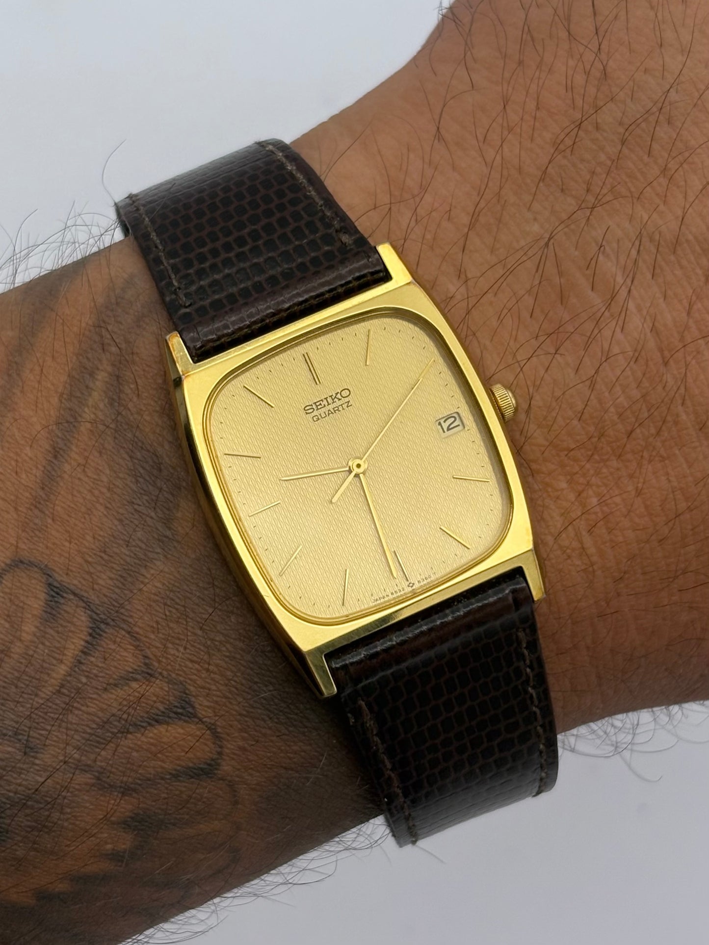 Seiko Tank Quartz vintage men’s/unisex watch ref: SPJ128J