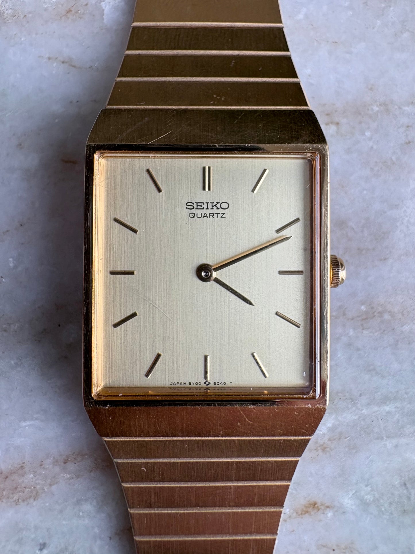 Seiko Tank Quartz Men’s Watch