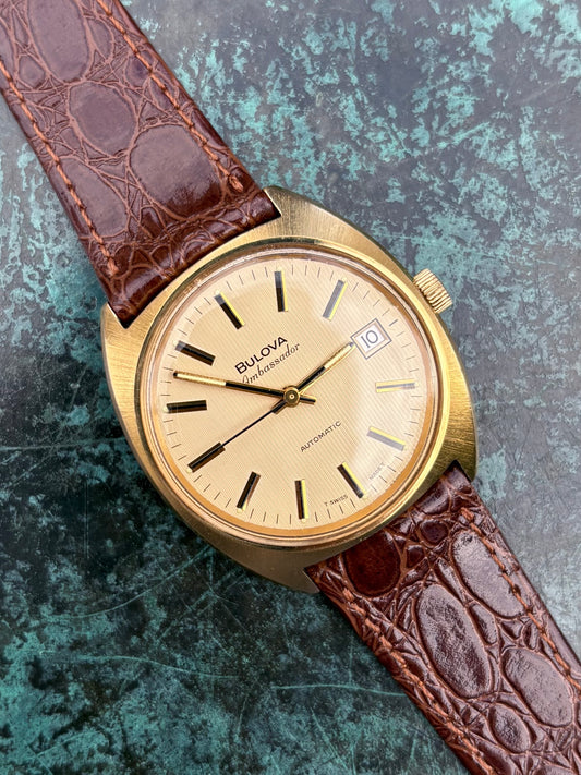 Bulova Ambassador 1970s automatic men’s watch.