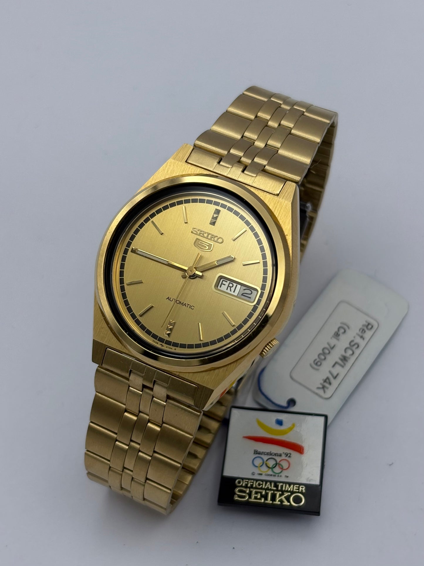 Seiko 5 automatic vintage watch 1991, Barcelona Olympic Games