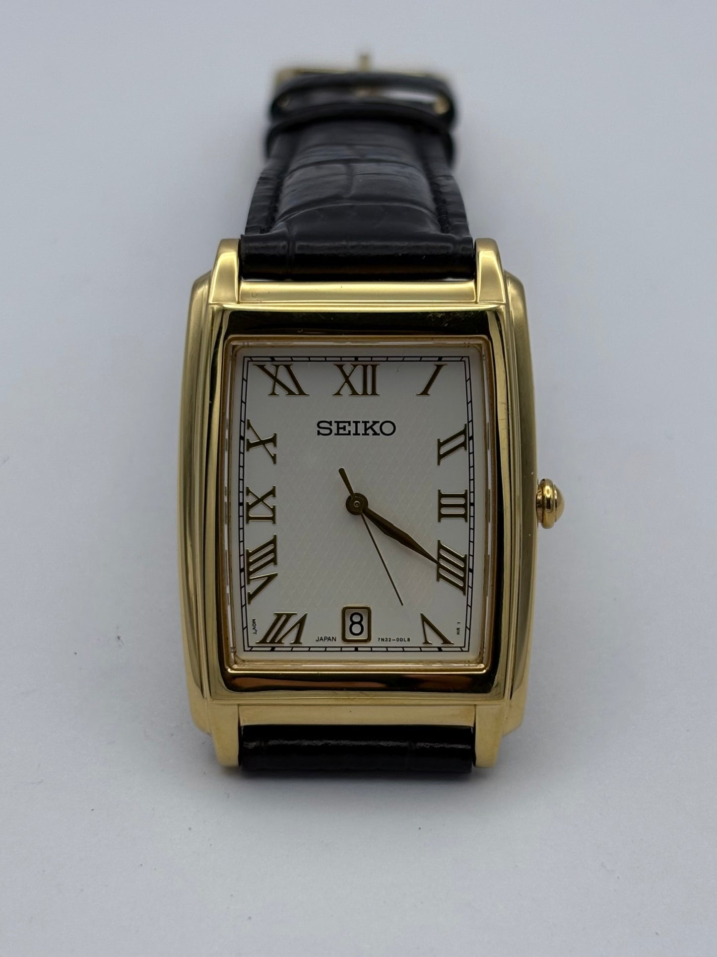Seiko Tank Quartz Men’s Watch: Dated Feb 2004