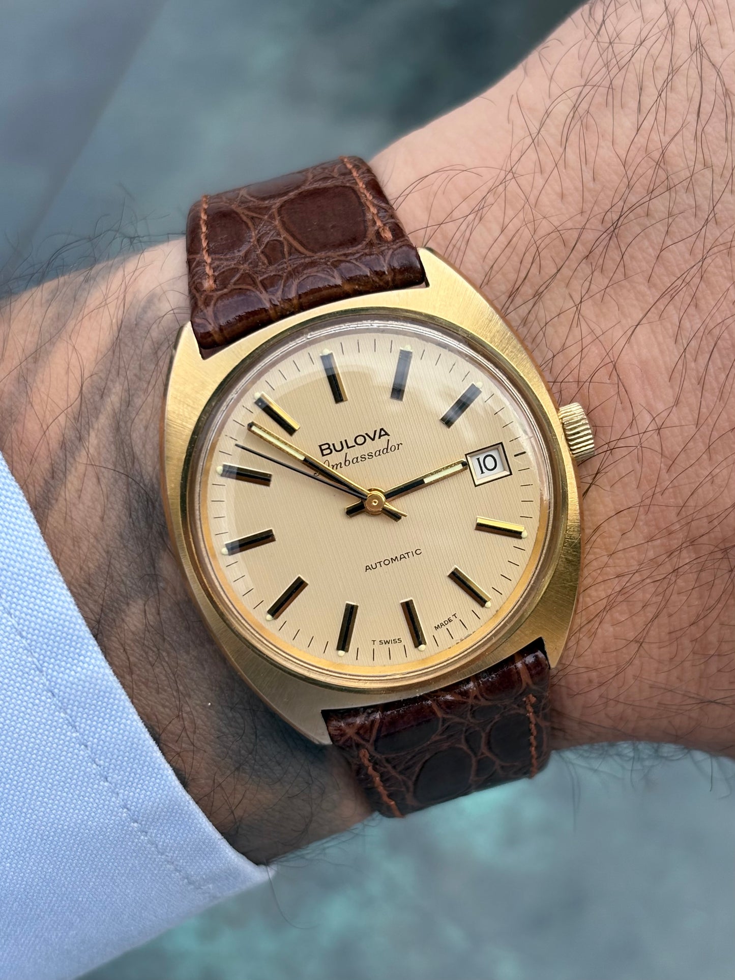 Bulova Ambassador 1970s automatic men’s watch.