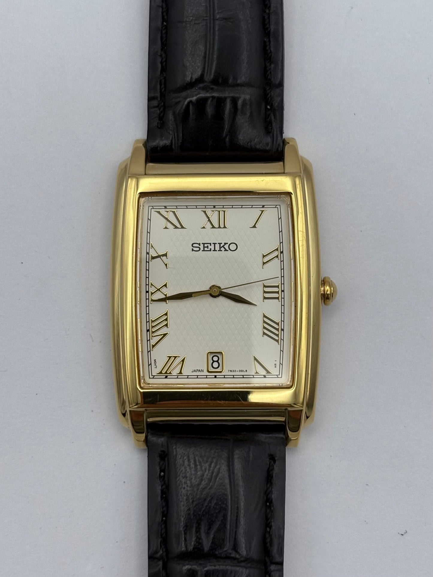 Seiko Tank Quartz Men’s Watch: Dated Feb 2004