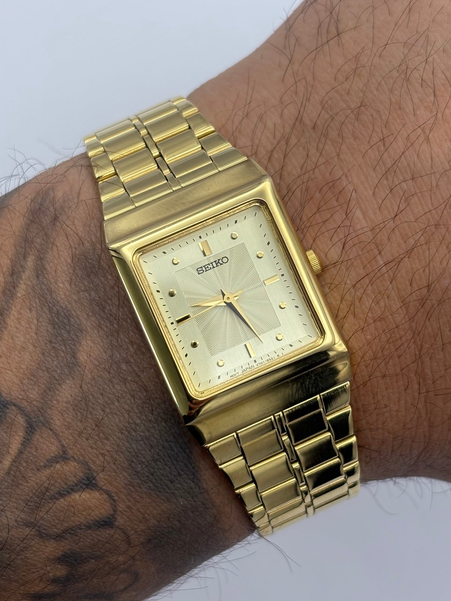 Seiko Tank 1999 Quartz men’s watch Ref: V701-5250
