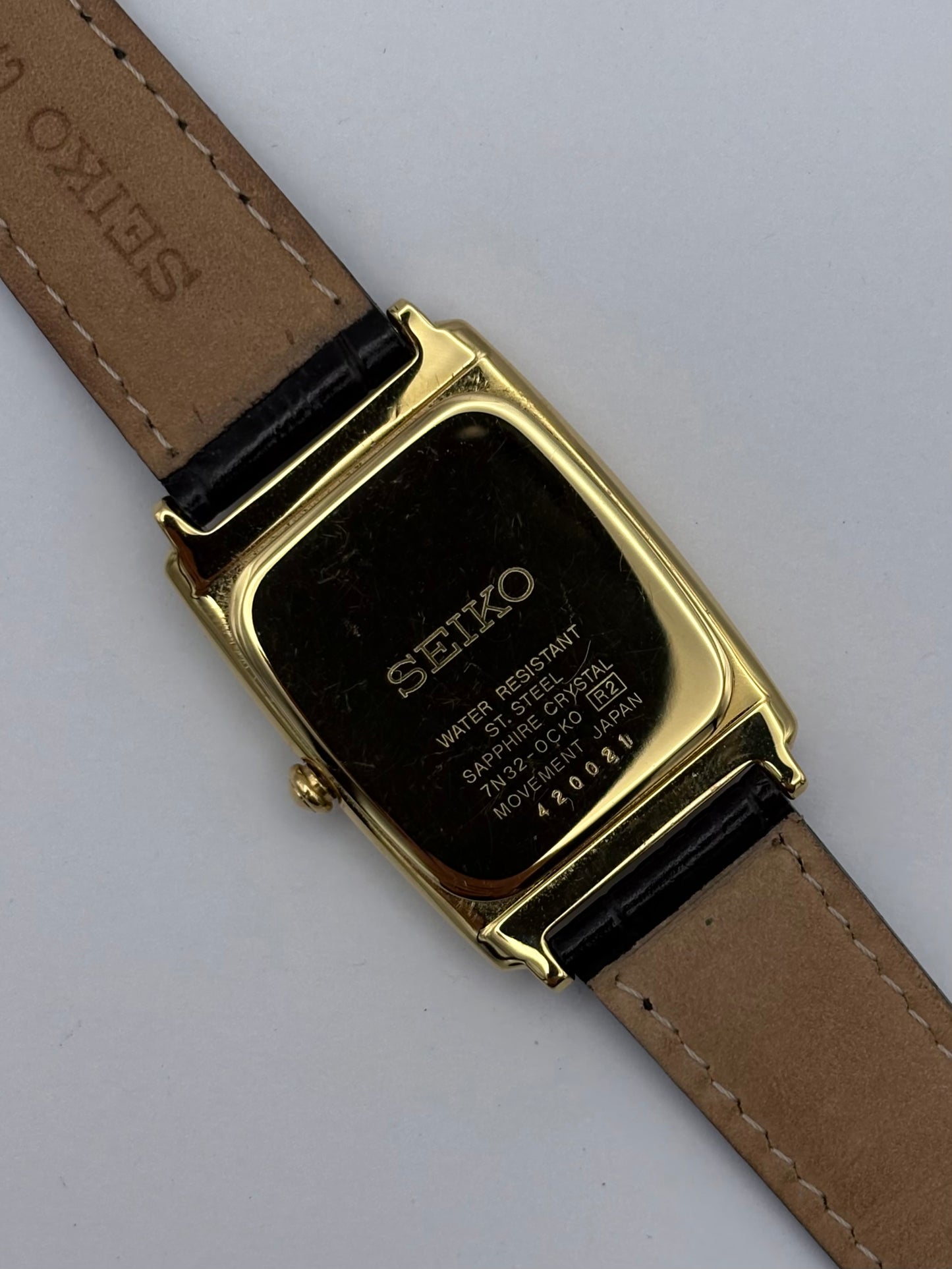 Seiko Tank Quartz Men’s Watch: Dated Feb 2004