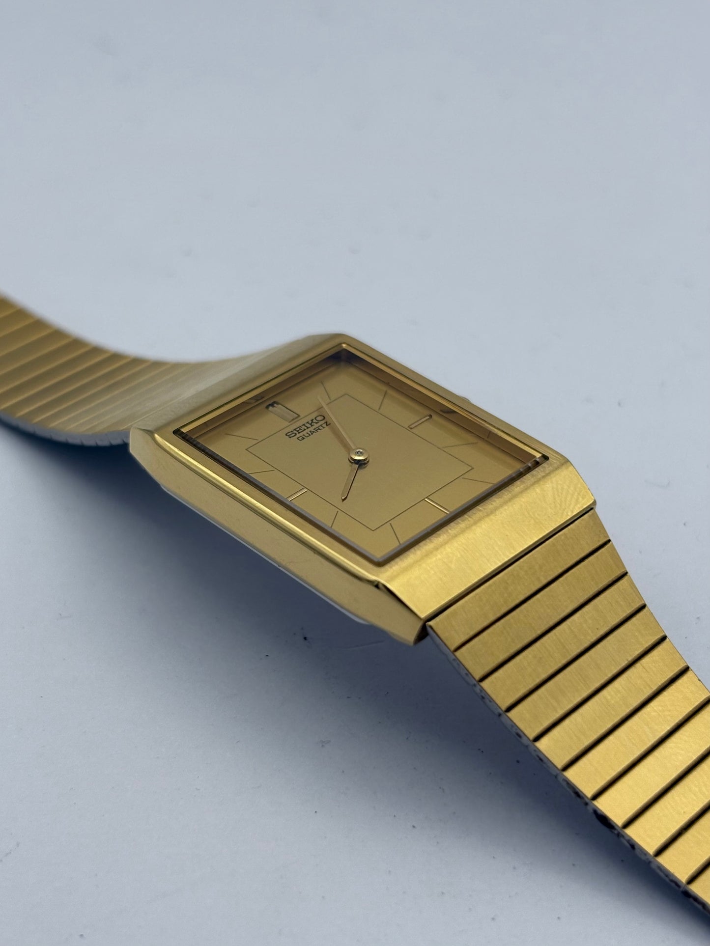 Seiko Tank vintage men’s quartz watch: 1986 full set