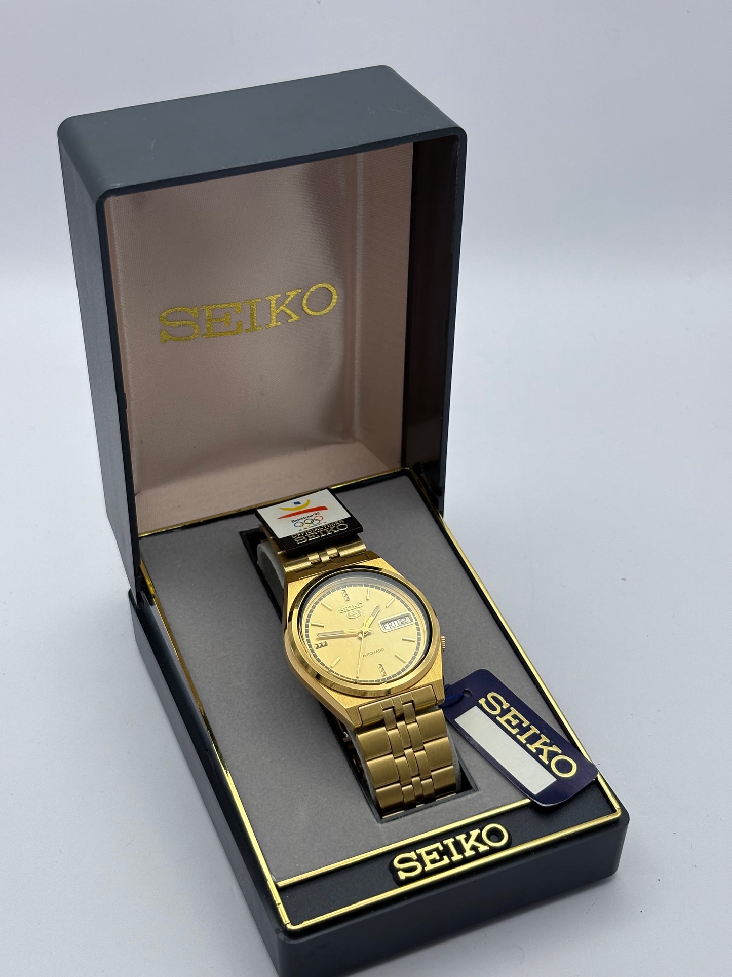 Seiko 5 automatic vintage watch 1991, Barcelona Olympic Games