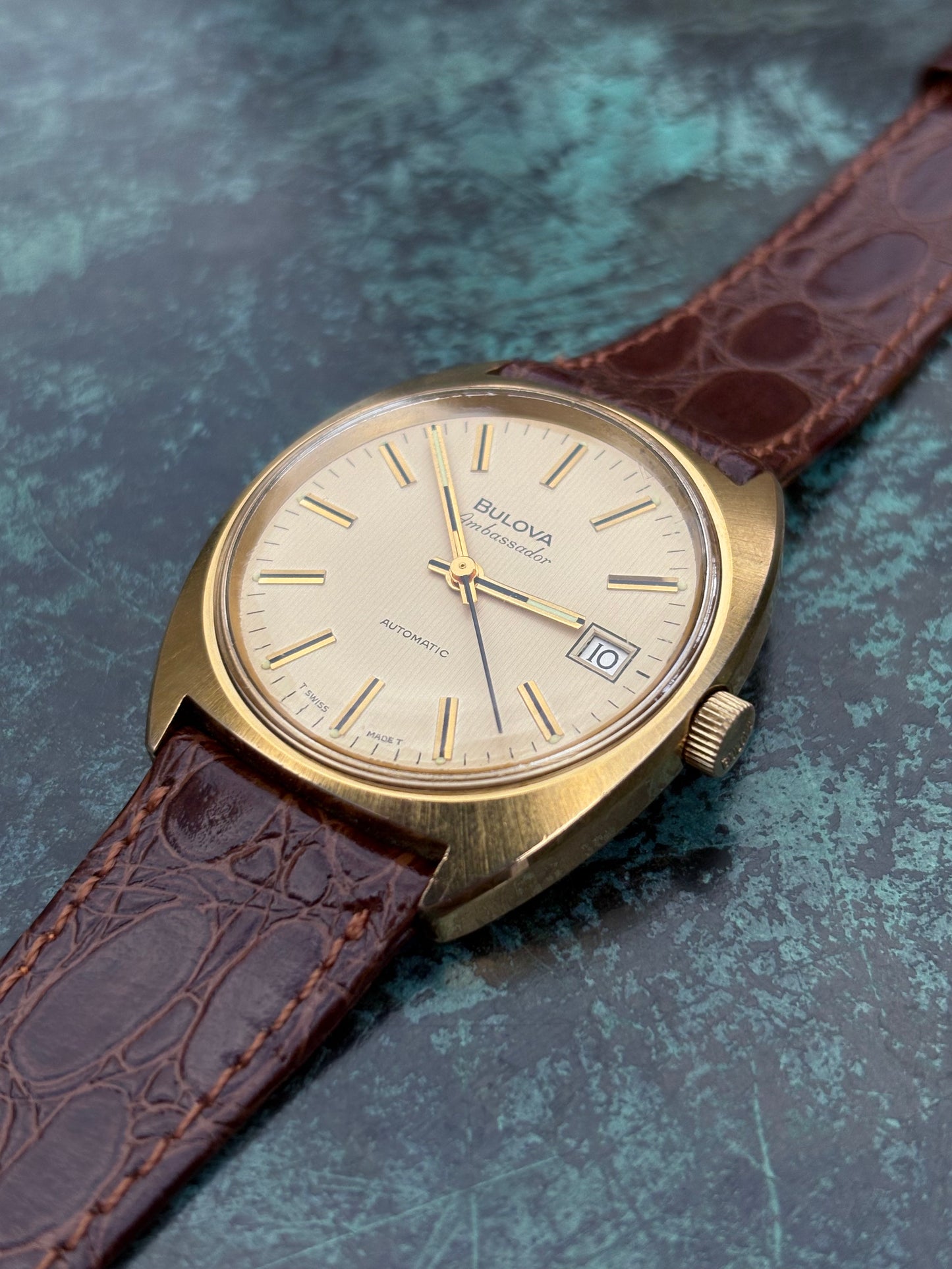 Bulova Ambassador 1970s automatic men’s watch.