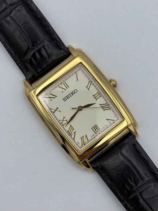 Seiko Tank Quartz Men’s Watch: Dated Feb 2004