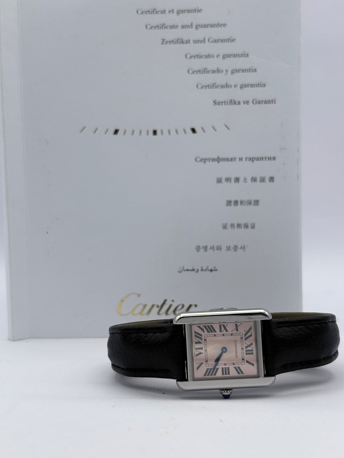 Cartier Tank Solo 3170 Salmon dial