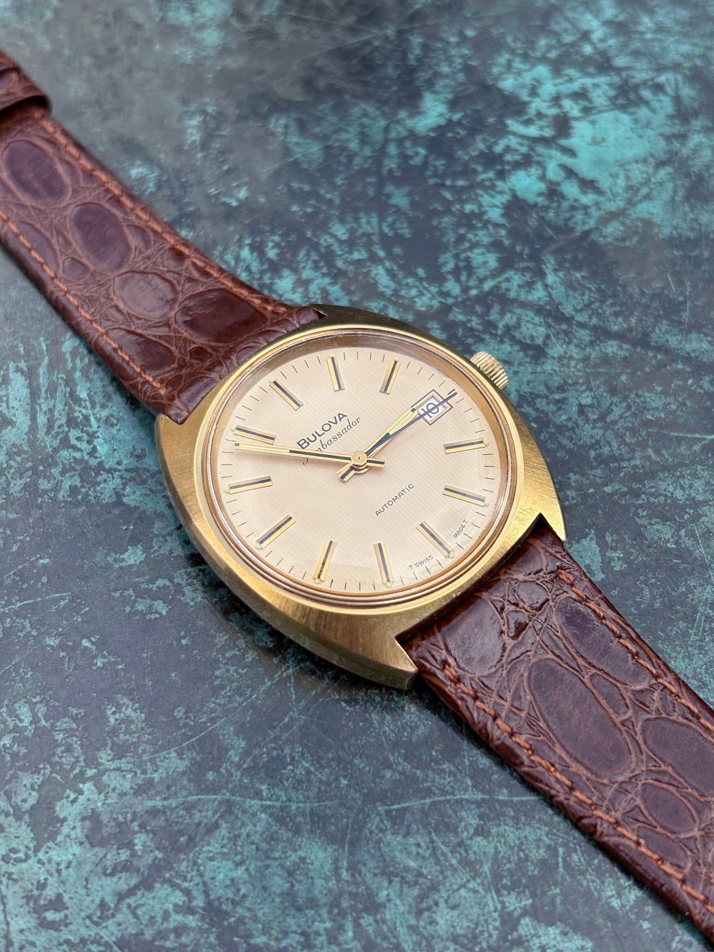 Bulova Ambassador 1970s automatic men’s watch.