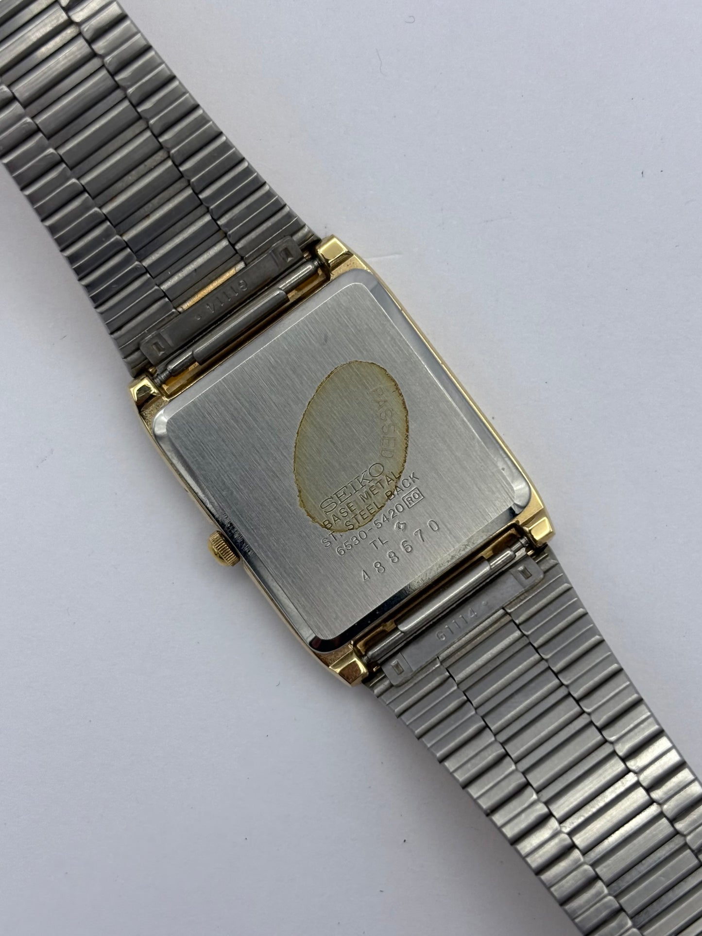Seiko Tank ref: 6530-5420 men’s watch 1984