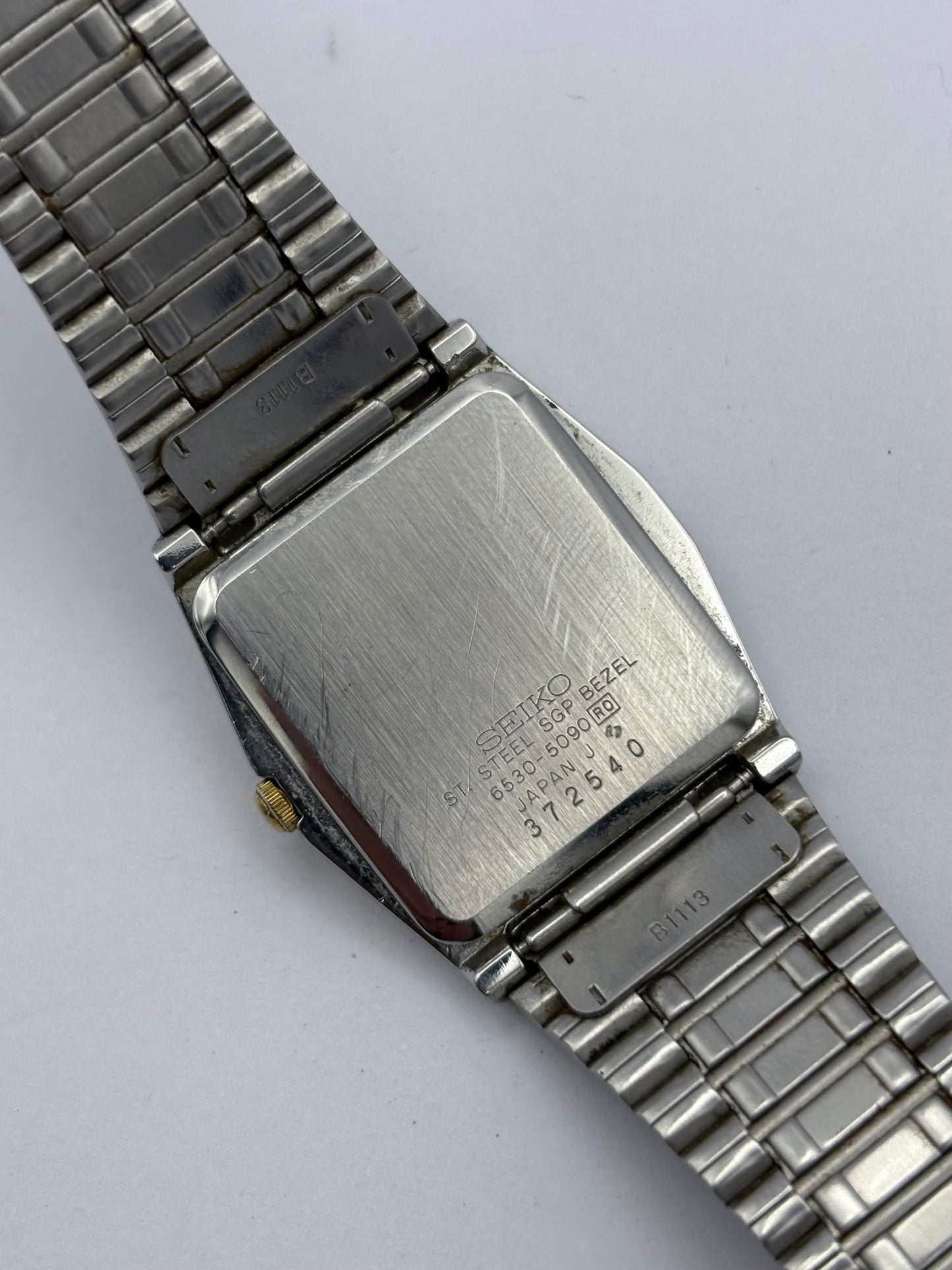 Seiko Tank 2-tone vintage men’s/Unisex watch: 1983