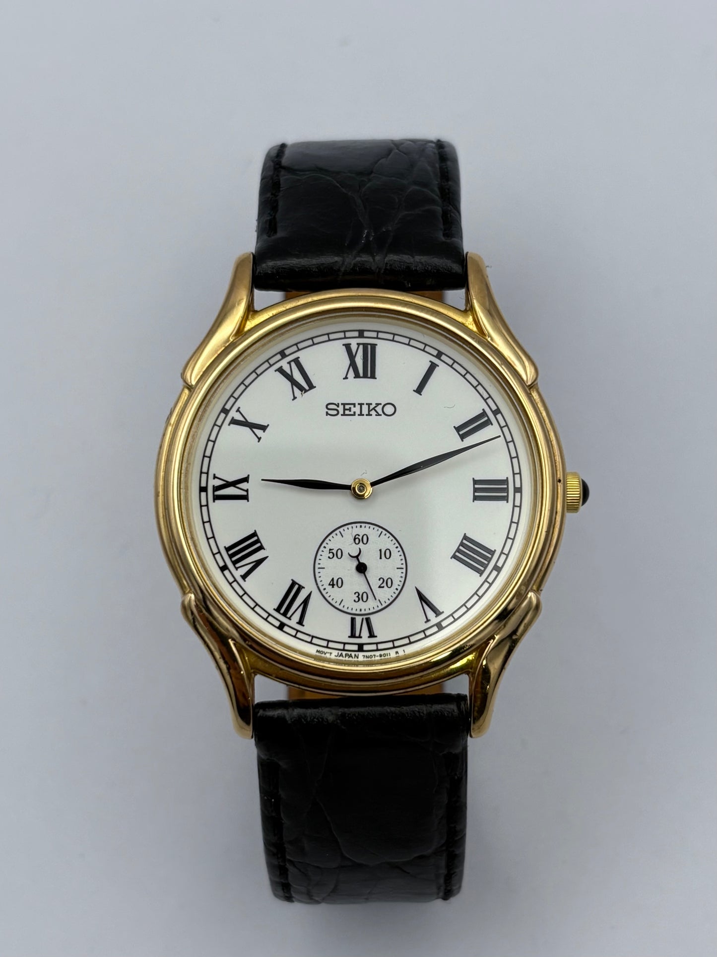 Vintage 1996 Seiko "Small Seconds" Classic Dress Watch (Ref. 7N07-9000)