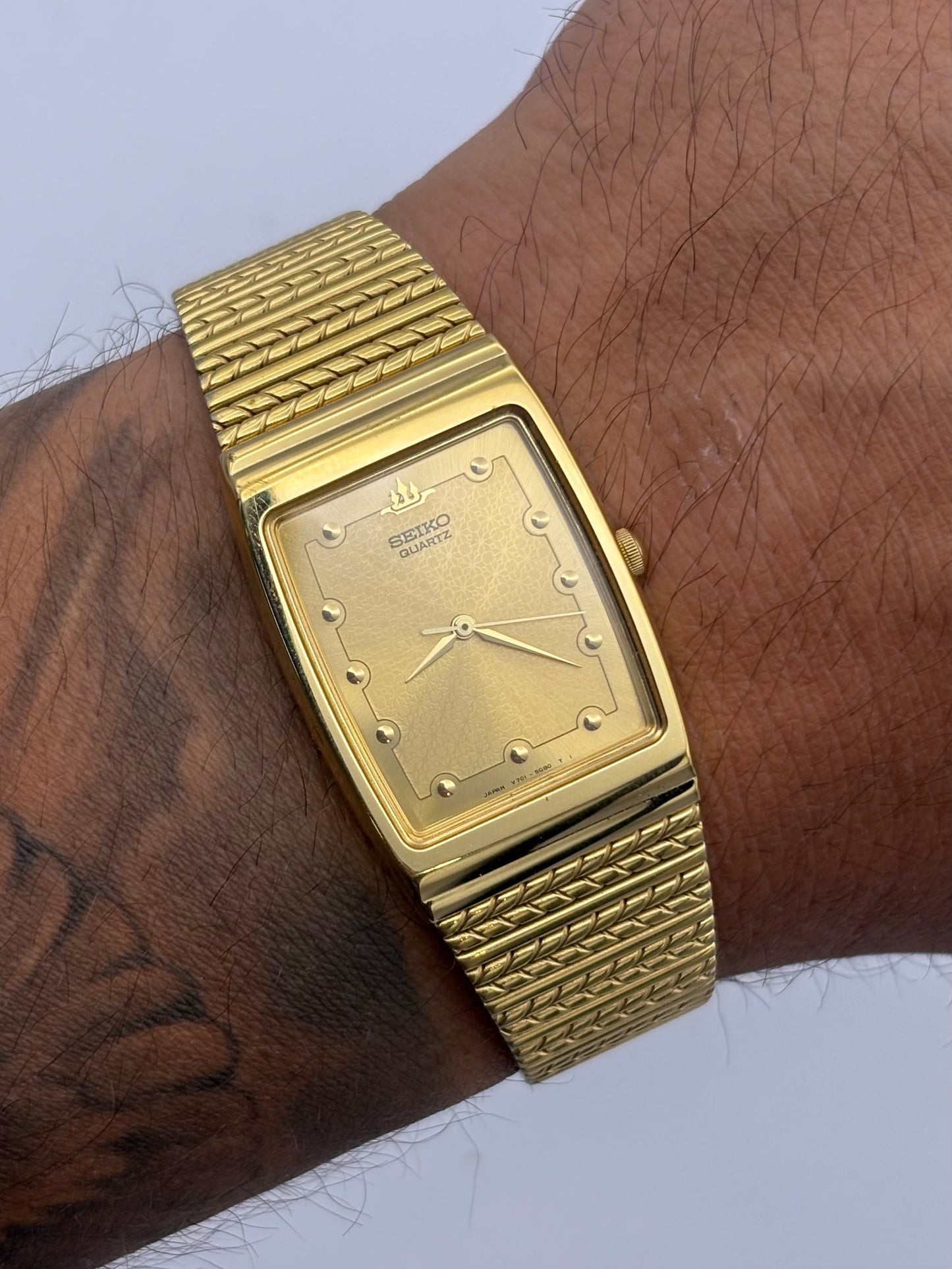 Seiko Tank vintage men’s/unisex quartz watch: 1992