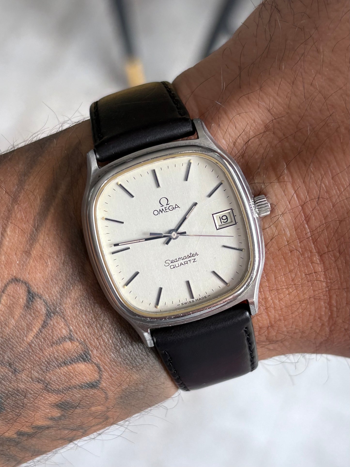 Omega Seamaster Quartz 1970s vintage men’s watch