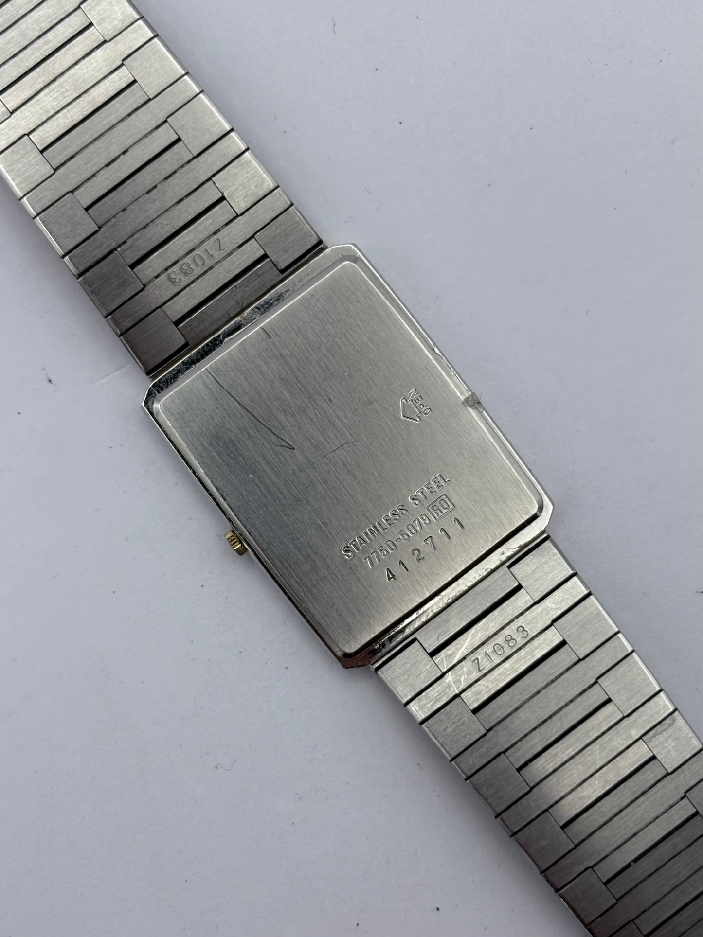Seiko Tank Lassale 2-tone Quartz men’s/unisex Vintage Watch: 1984