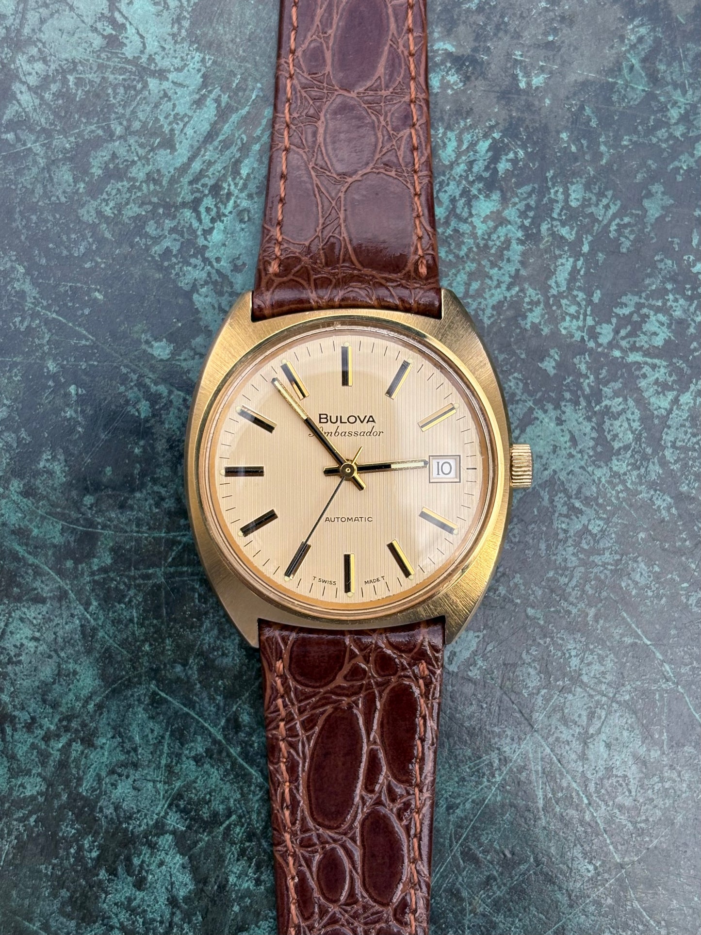 Bulova Ambassador 1970s automatic men’s watch.