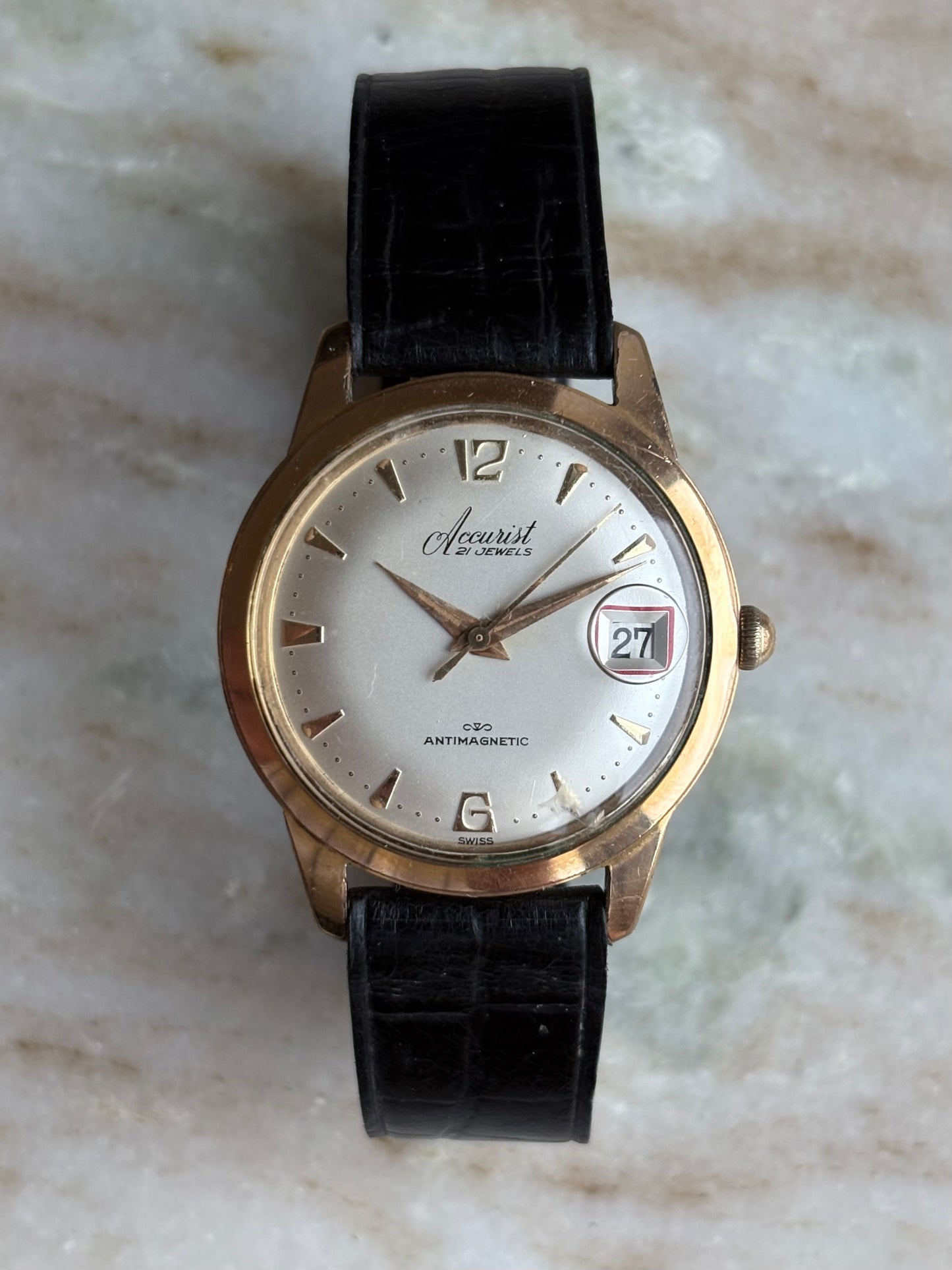 Accurist 1960s manual wind vintage men’s watch