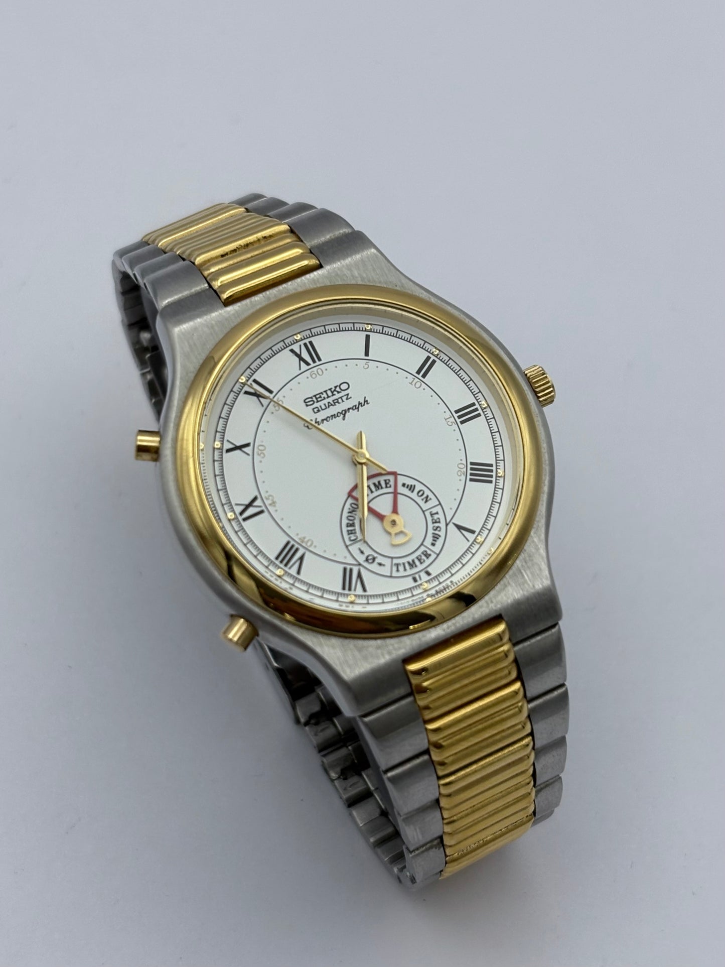 Seiko ‘Dancing hands’ alarm Chronograph Quartz men’s watch