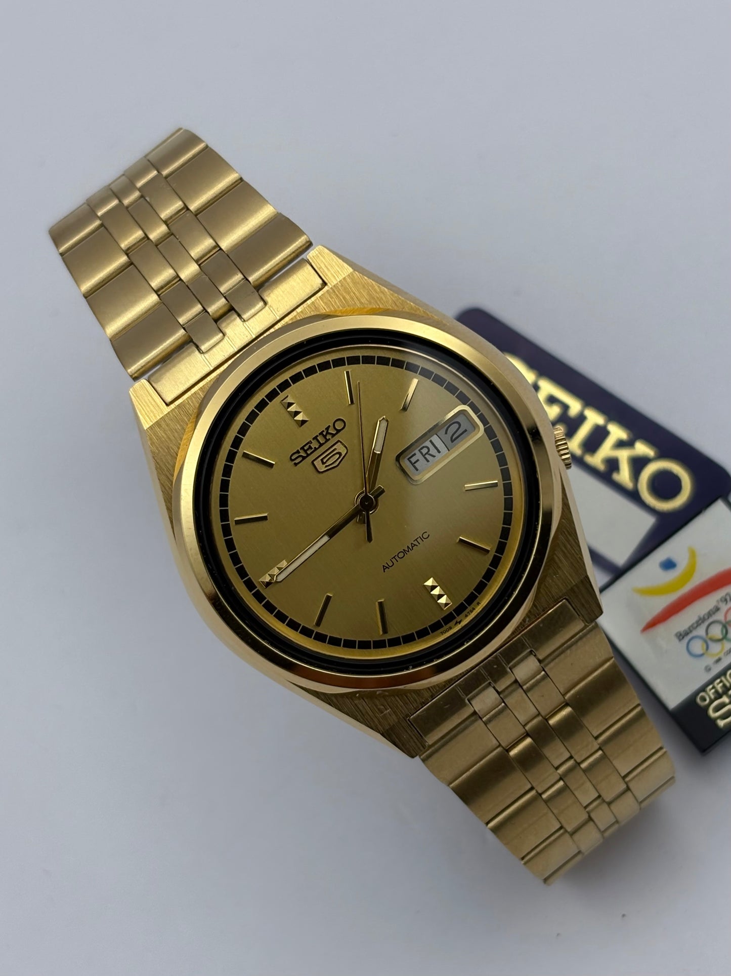 Seiko 5 automatic vintage watch 1991, Barcelona Olympic Games
