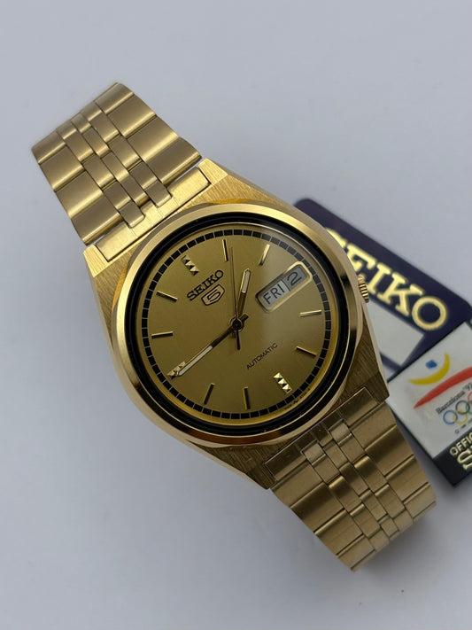 Seiko 5 automatic vintage watch 1991, Barcelona Olympic Games