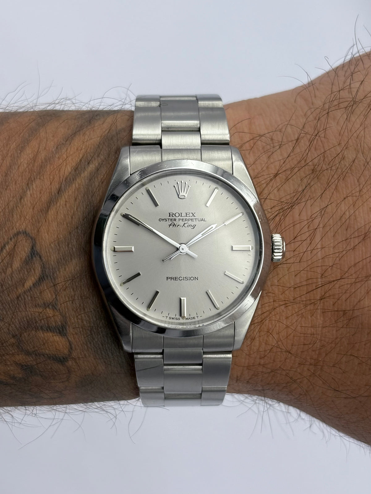 Rolex Air-king 5500 34mm vintage men’s watch 1989