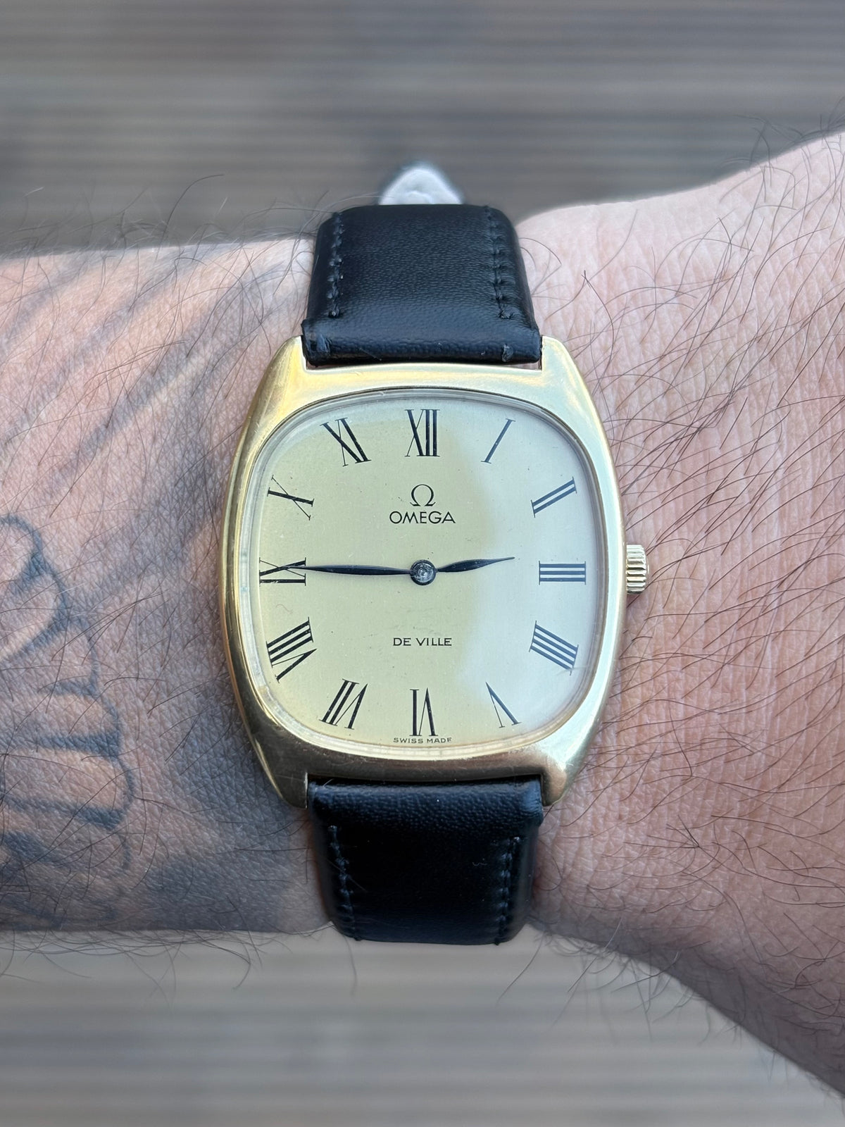 Omega Deville tank manual wind vintage men’s watch