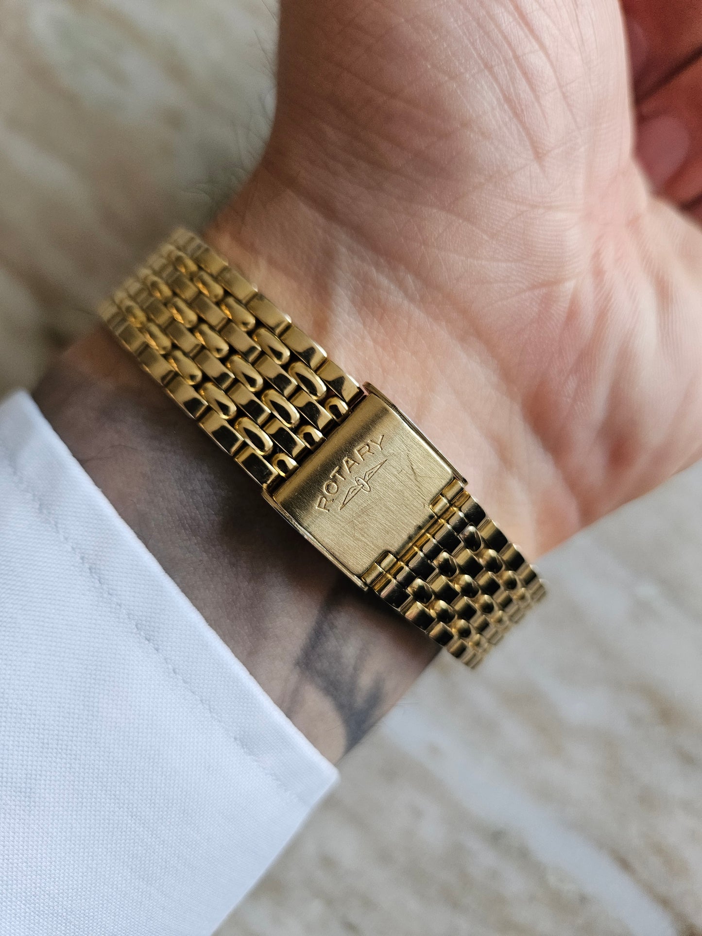 Vintage Rotary Tank Style Men's Watch.