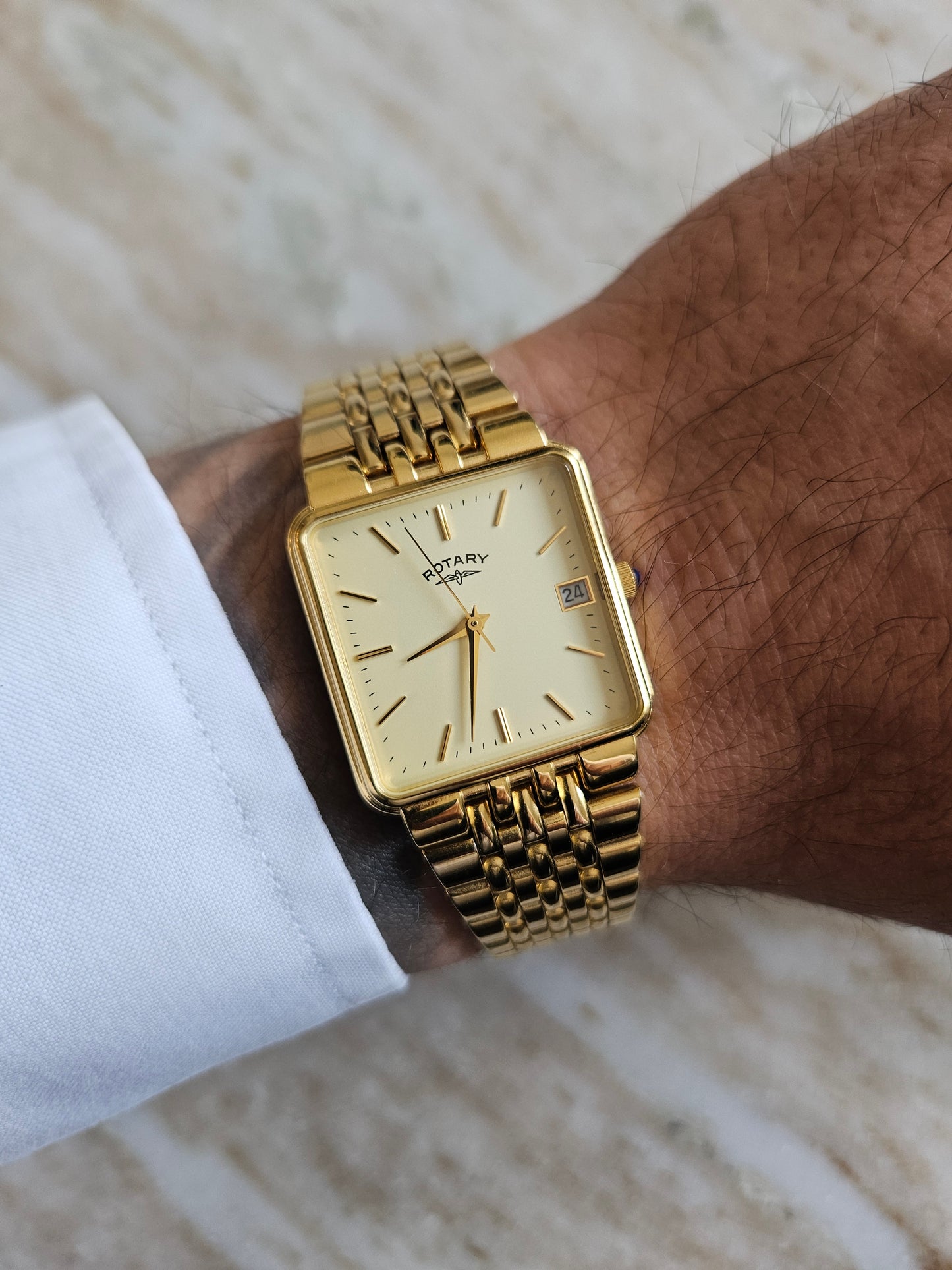 Vintage Rotary Tank Style Men's Watch.
