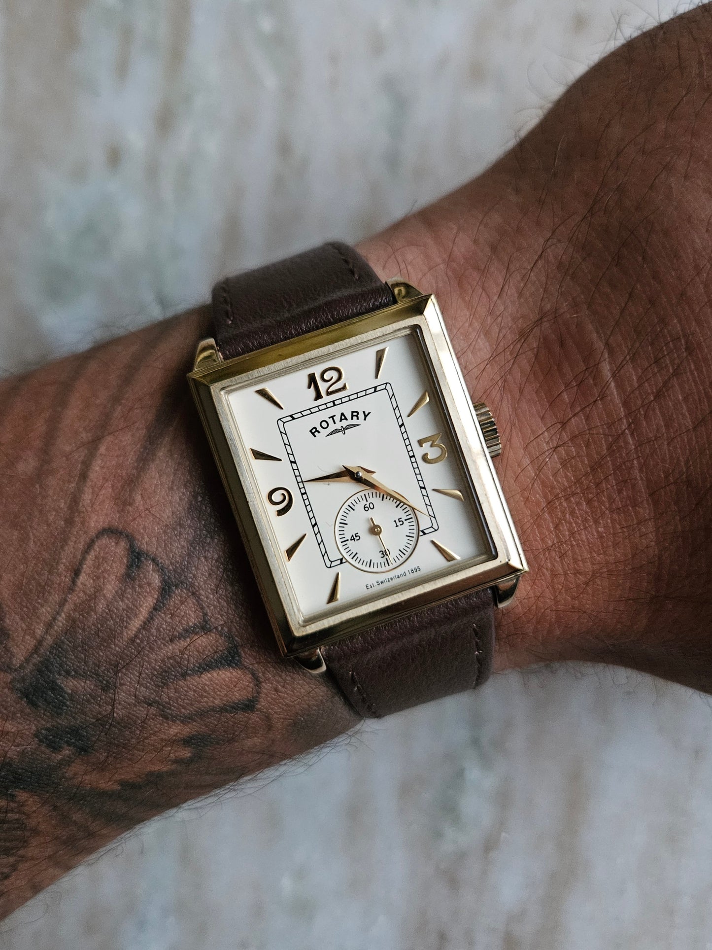 Rotary Tank Vintage Men's Watch