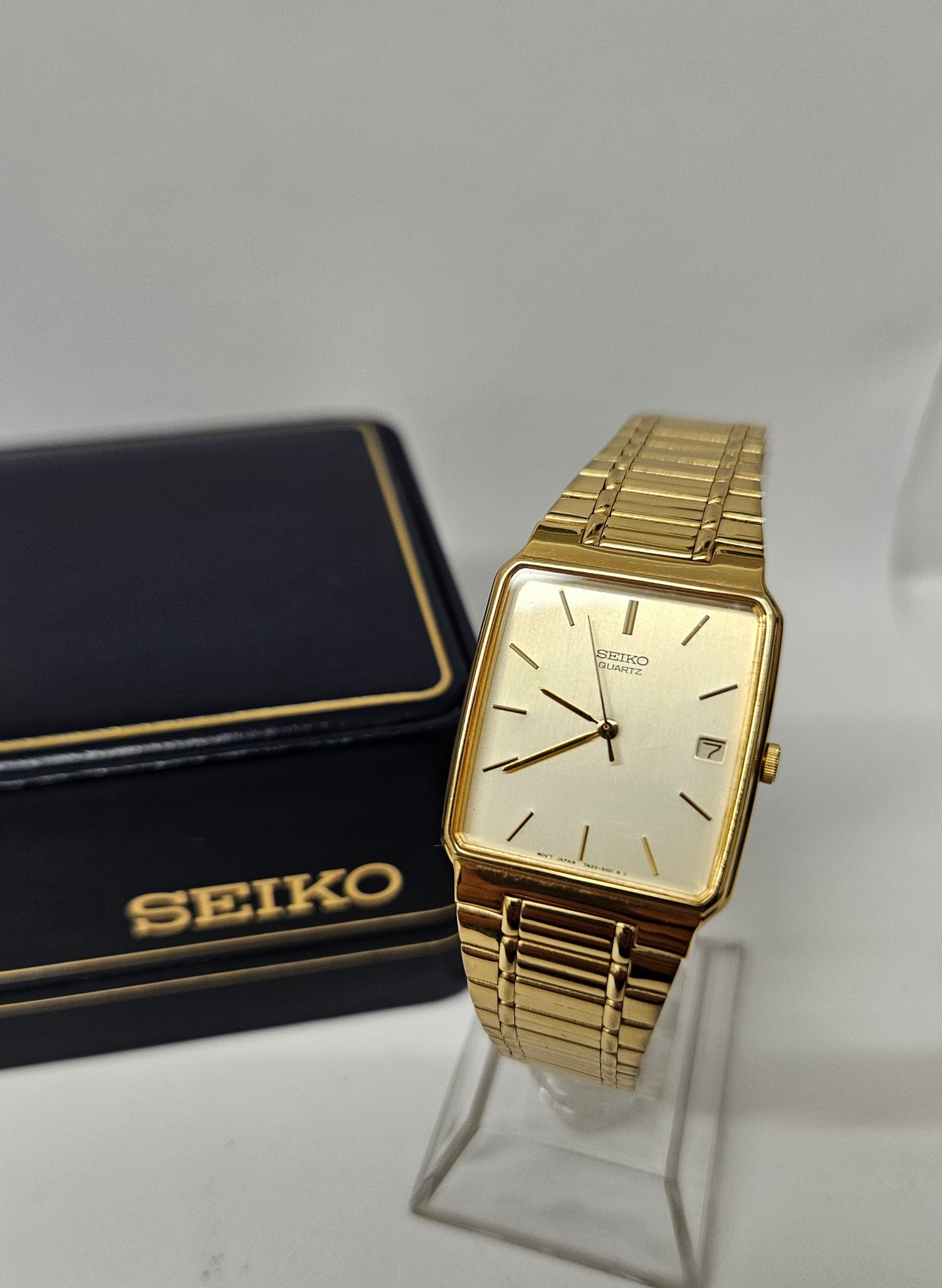 Seiko Tank style dress watch