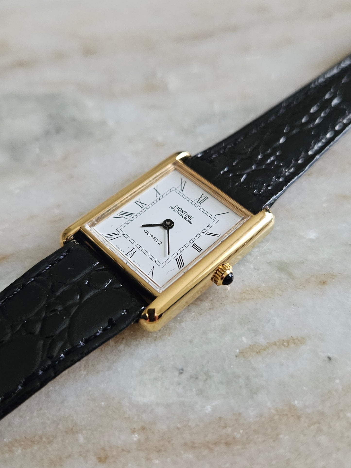 Montine Of Switzerland Tank, Vintage Quartz Watch